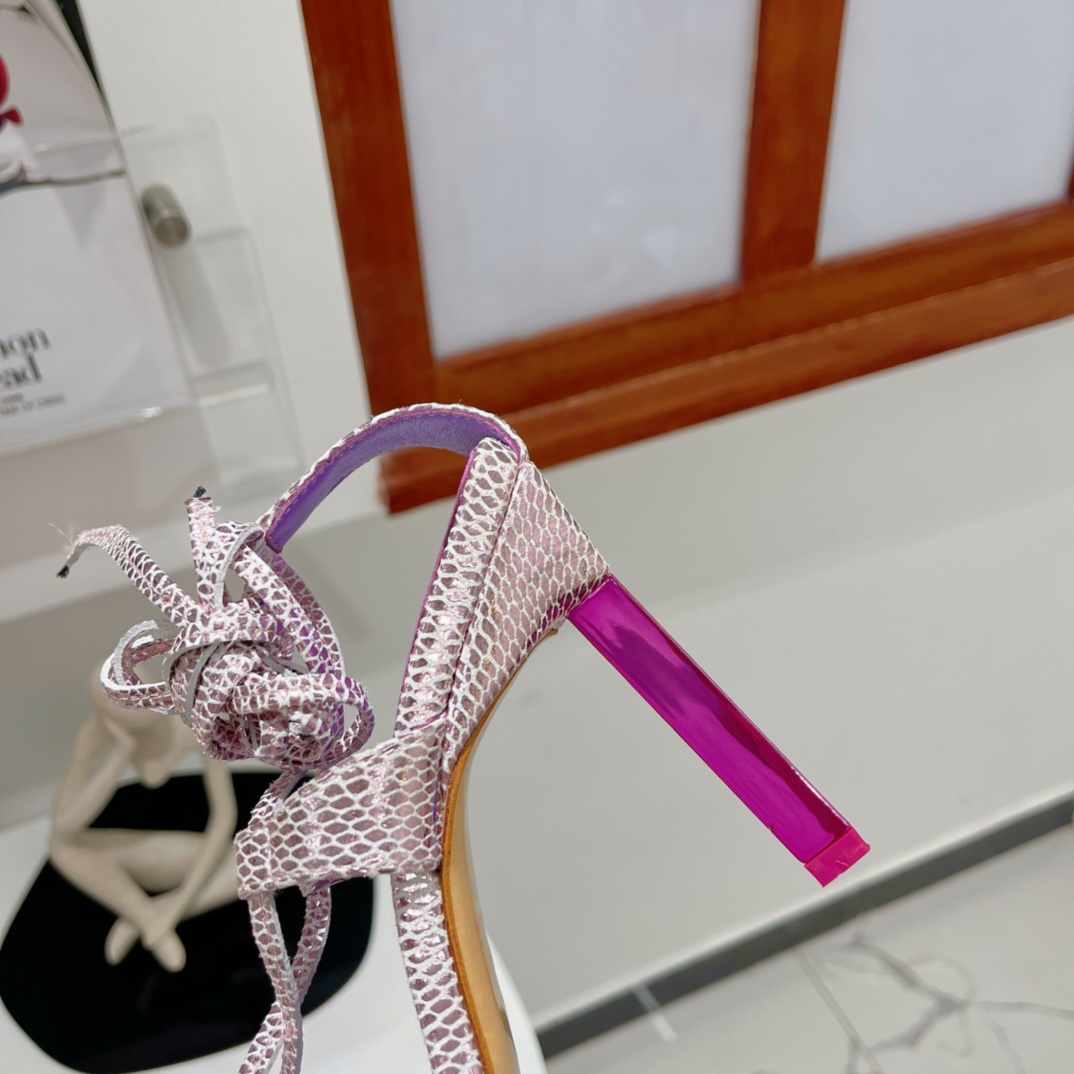 The Attico ''Adele'' Pastel Pink Sandal - DopestKickz