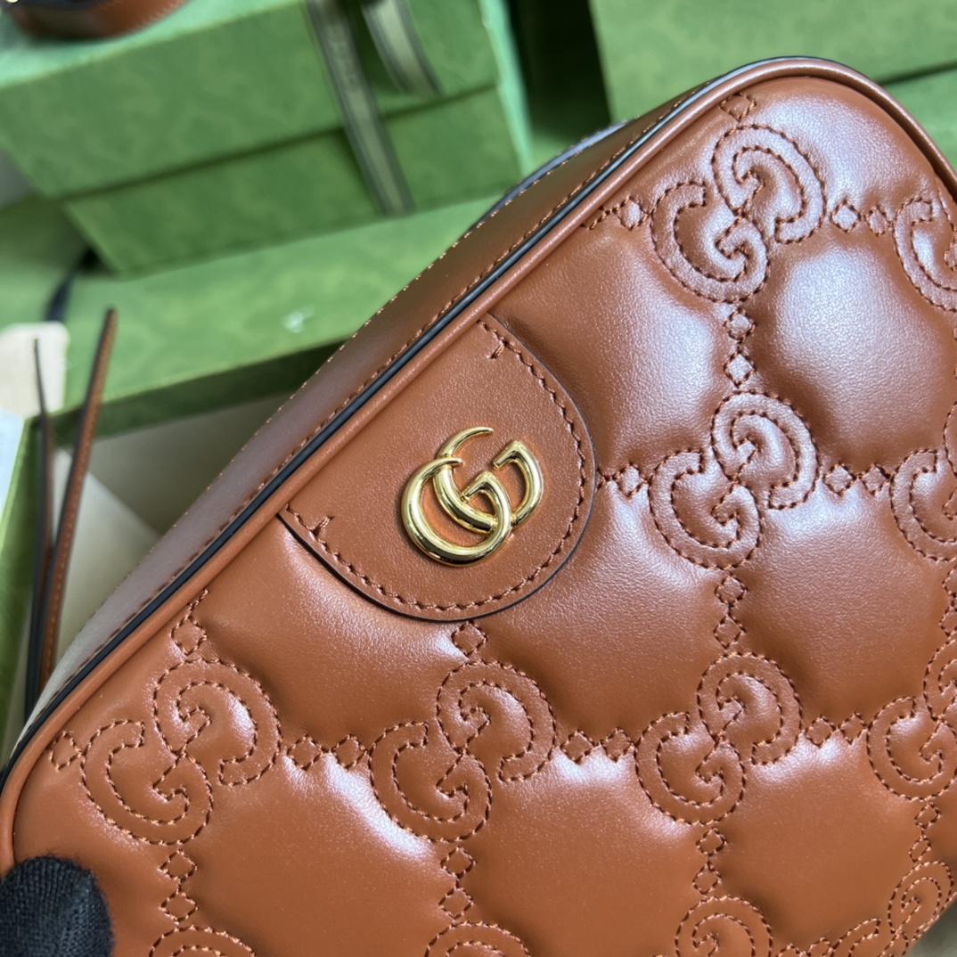 Gucci GG Matelassé Leather Shoulder Bag(21.5-17-7.5cm) - DopestKickz