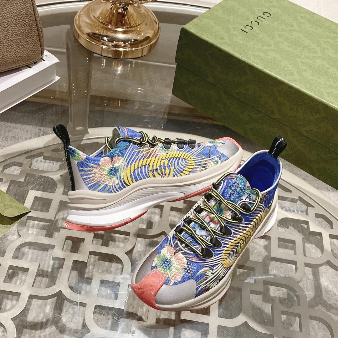 Gucci Run Floral Sneaker(Upon UK size) - DopestKickz