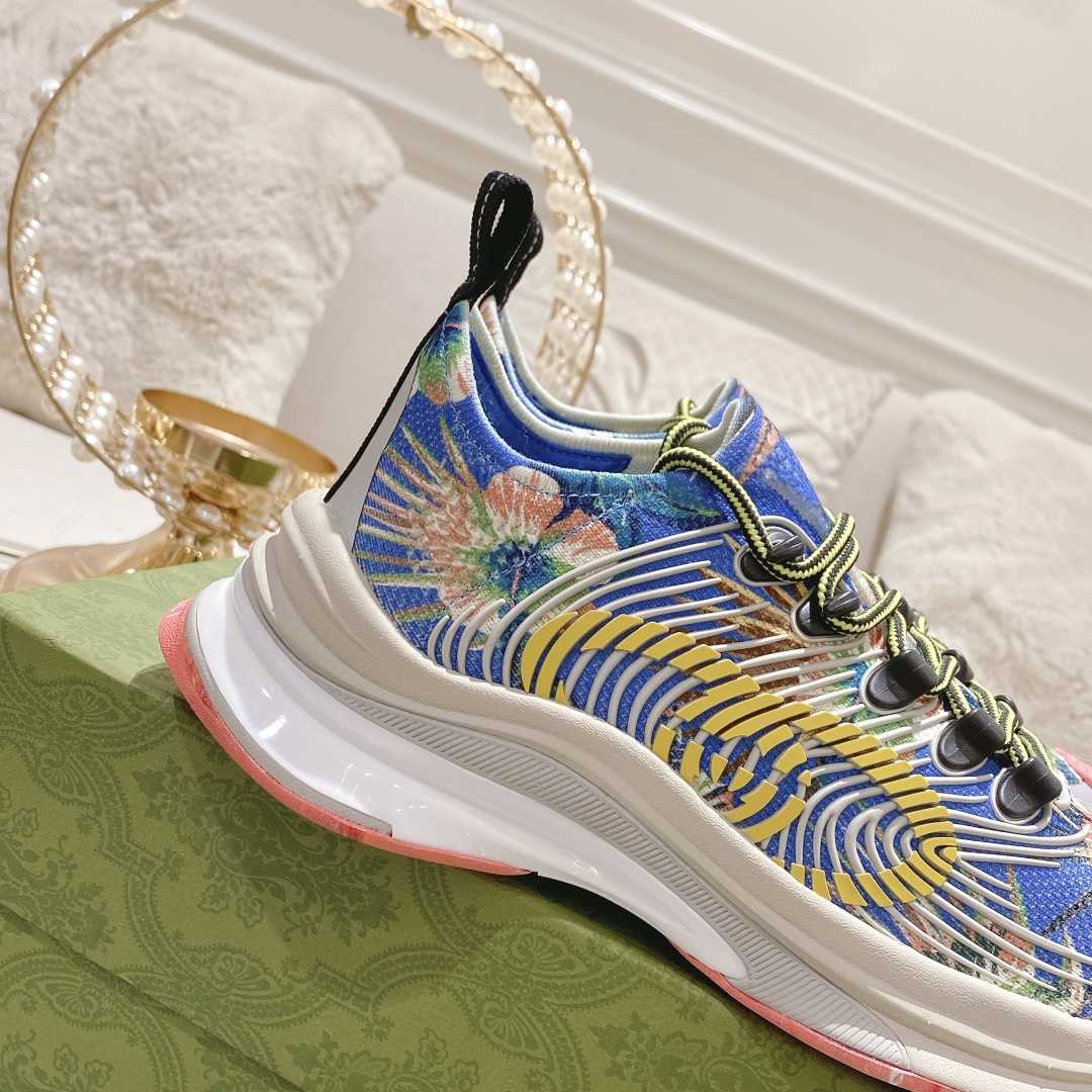 Gucci Run Floral Sneaker(Upon UK size) - DopestKickz