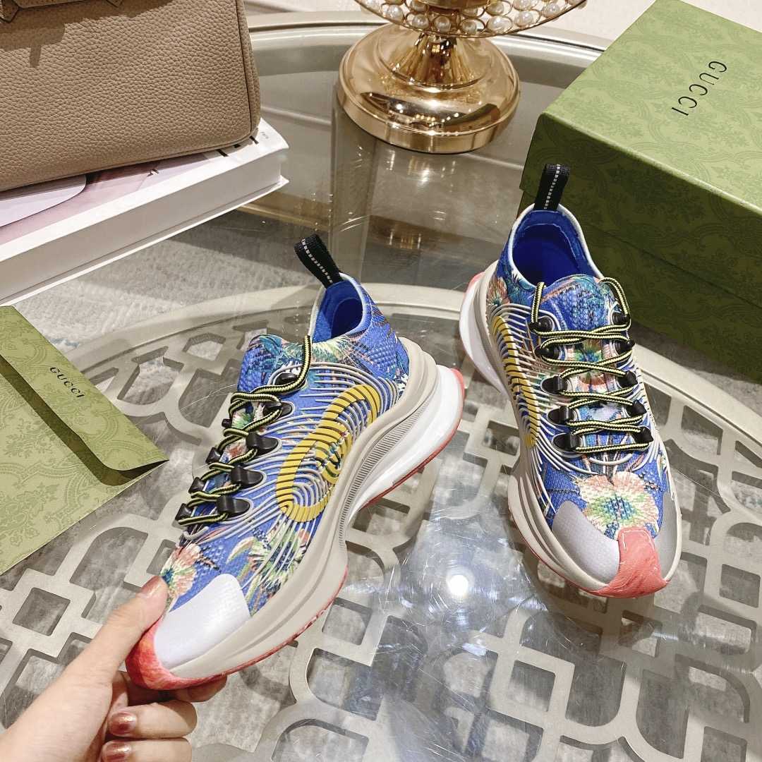 Gucci Run Floral Sneaker(Upon UK size) - DopestKickz
