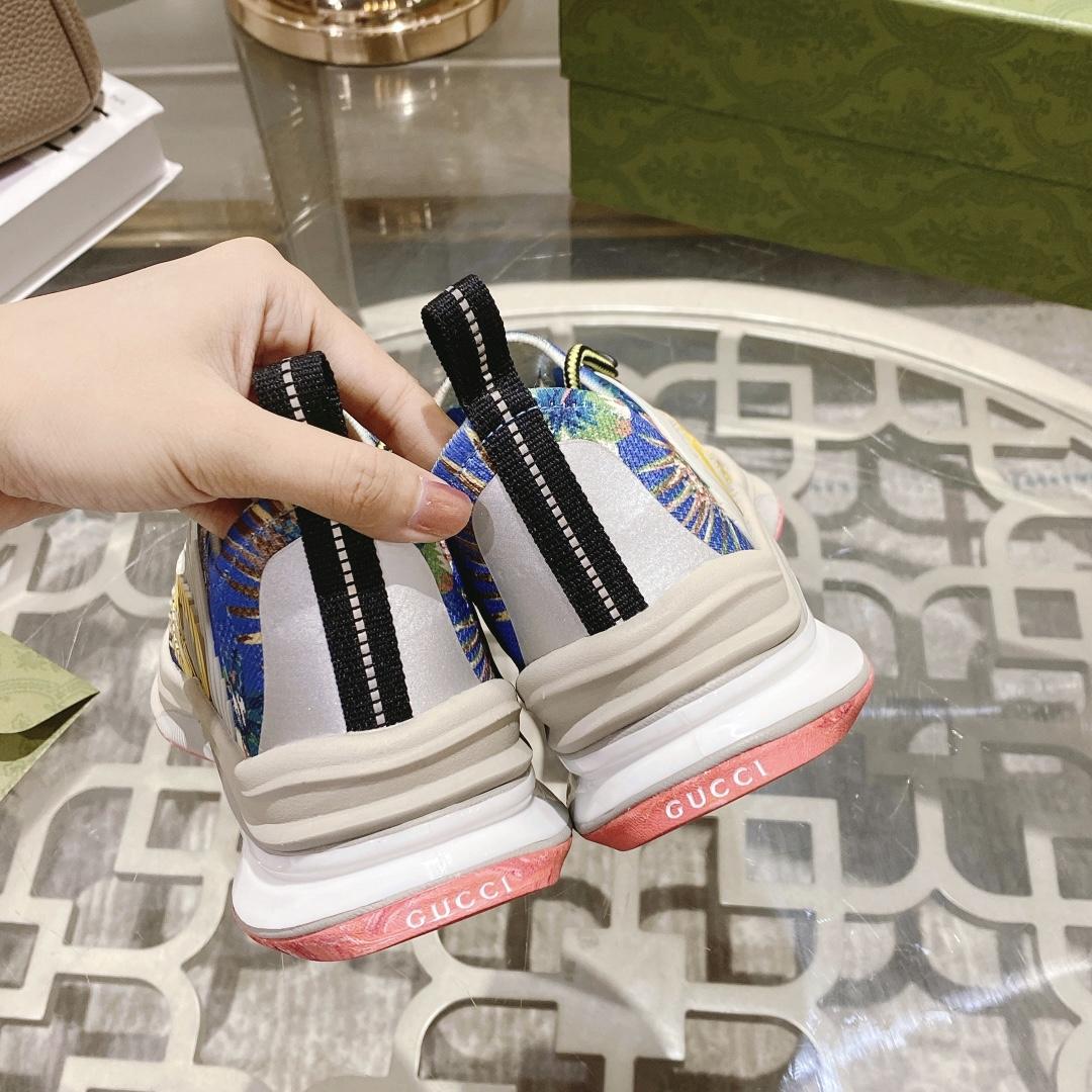 Gucci Run Floral Sneaker(Upon UK size) - DopestKickz