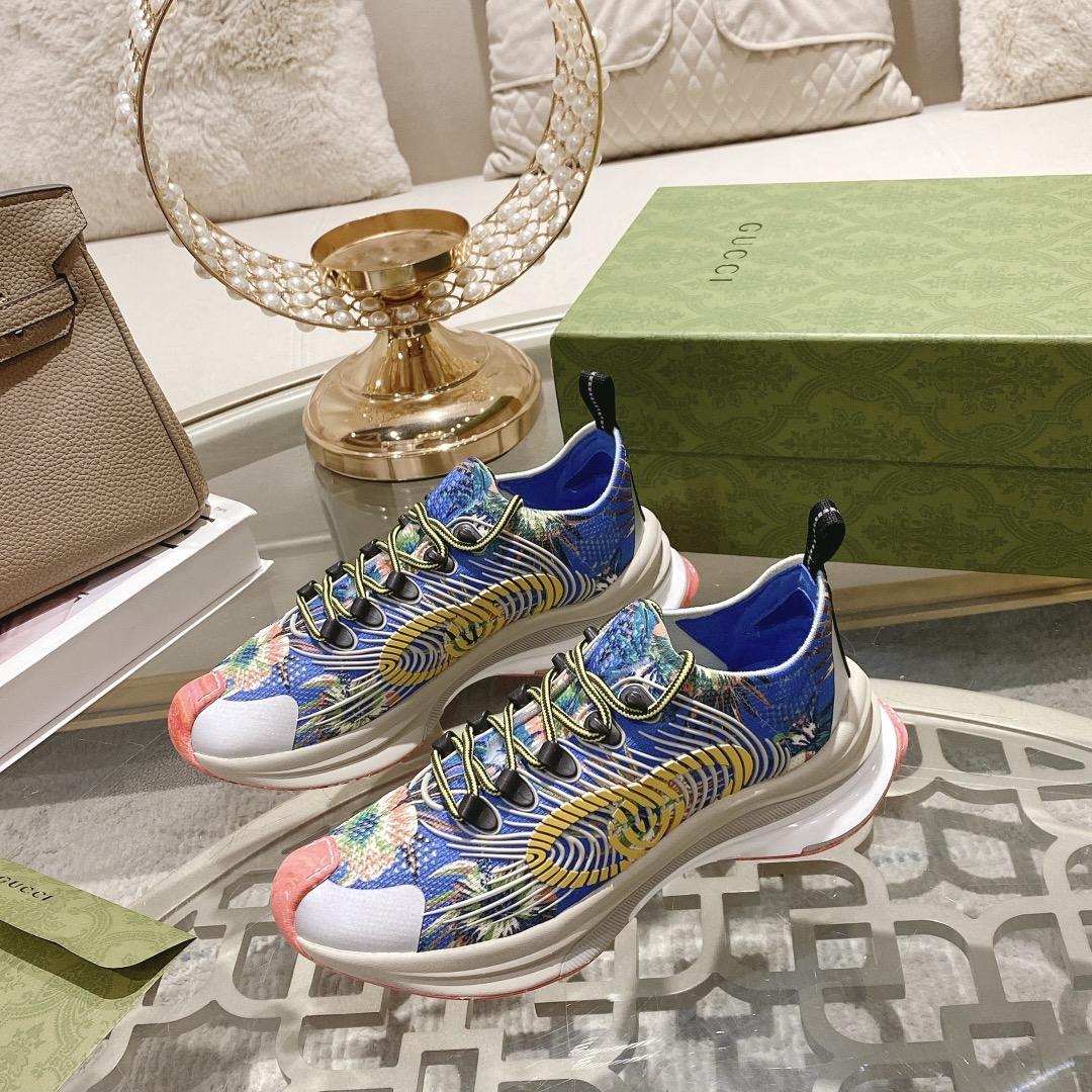 Gucci Run Floral Sneaker(Upon UK size) - DopestKickz