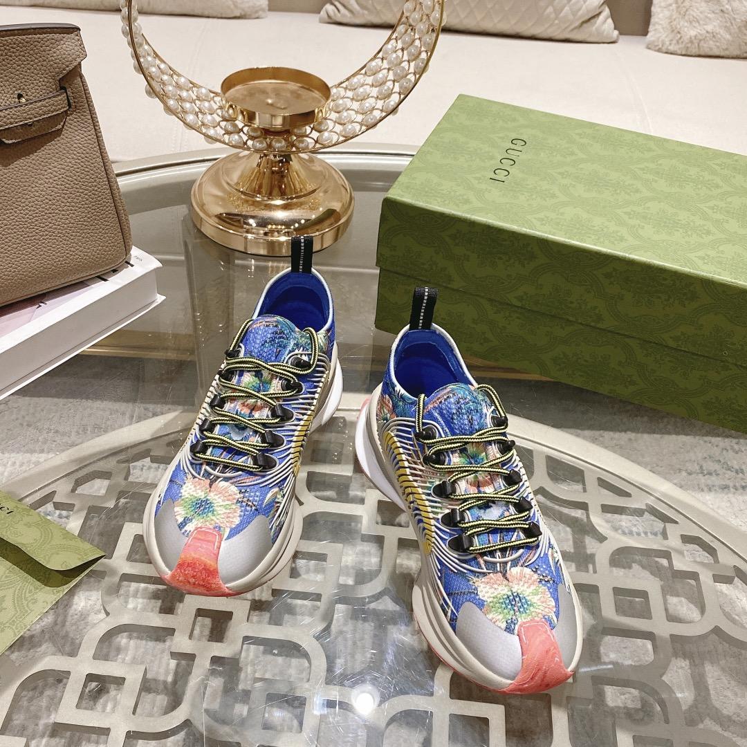 Gucci Run Floral Sneaker(Upon UK size) - DopestKickz