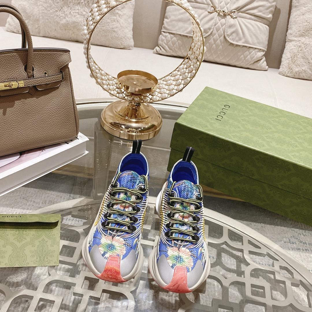 Gucci Run Floral Sneaker(Upon UK size) - DopestKickz