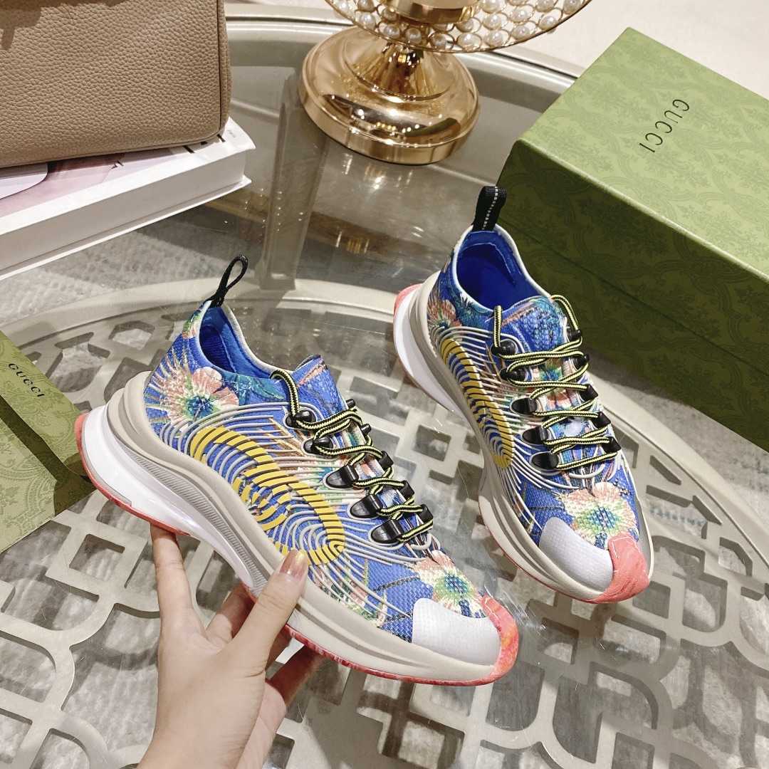 Gucci Run Floral Sneaker(Upon UK size) - DopestKickz