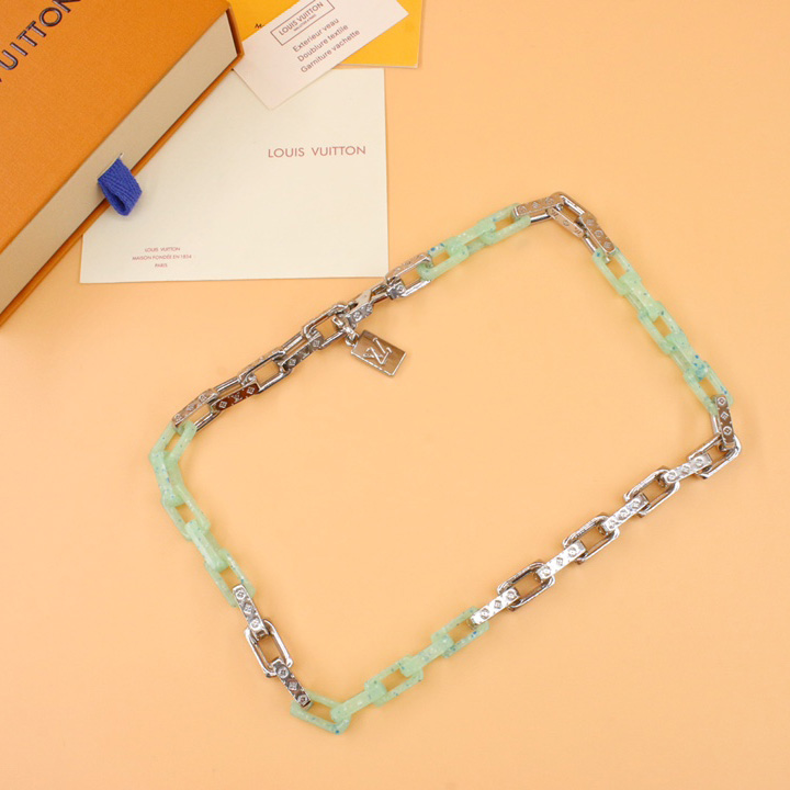 Louis Vuitton Monogram Chain Necklace  M00732 - DopestKickz