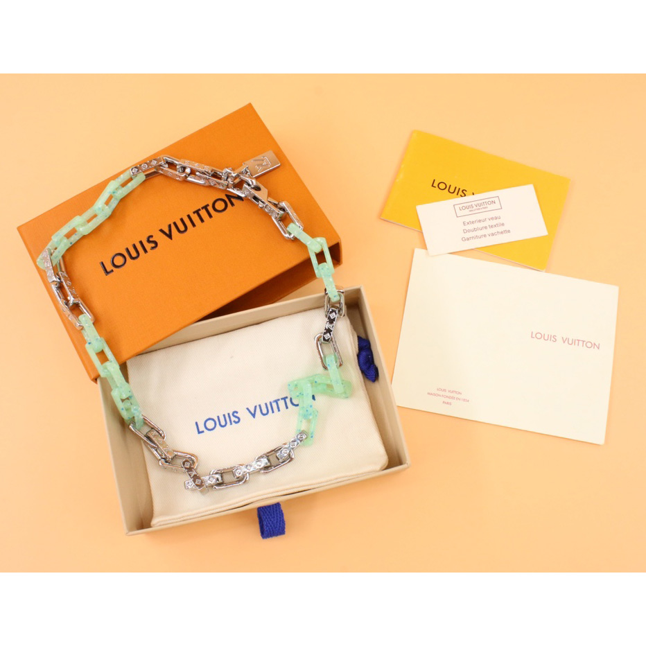 Louis Vuitton Monogram Chain Necklace  M00732 - DopestKickz