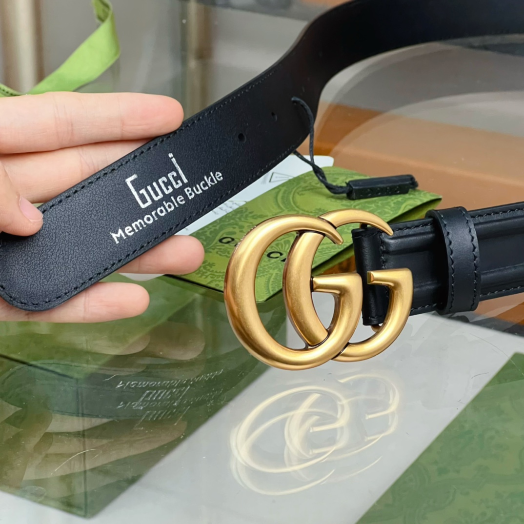 Gucci Belt With GG Buckle - DopestKickz
