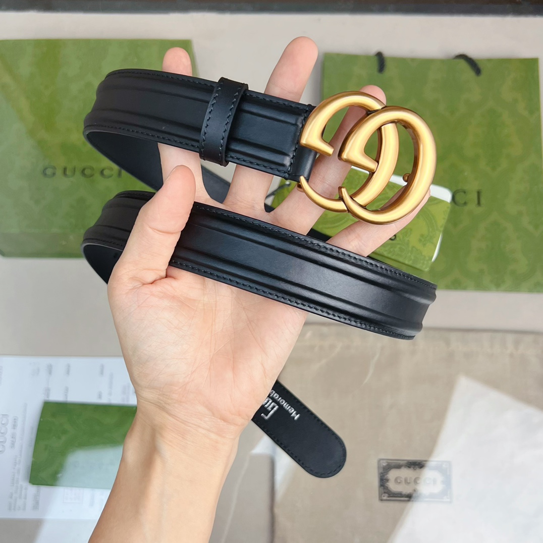 Gucci Belt With GG Buckle - DopestKickz