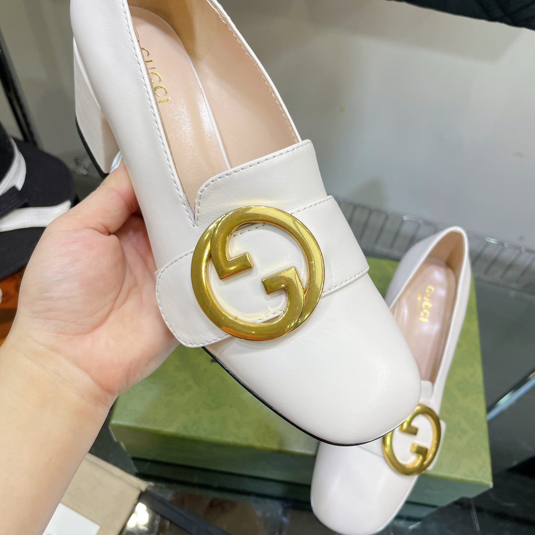 Gucci Blonde Women's Mid-heel Pump - DopestKickz