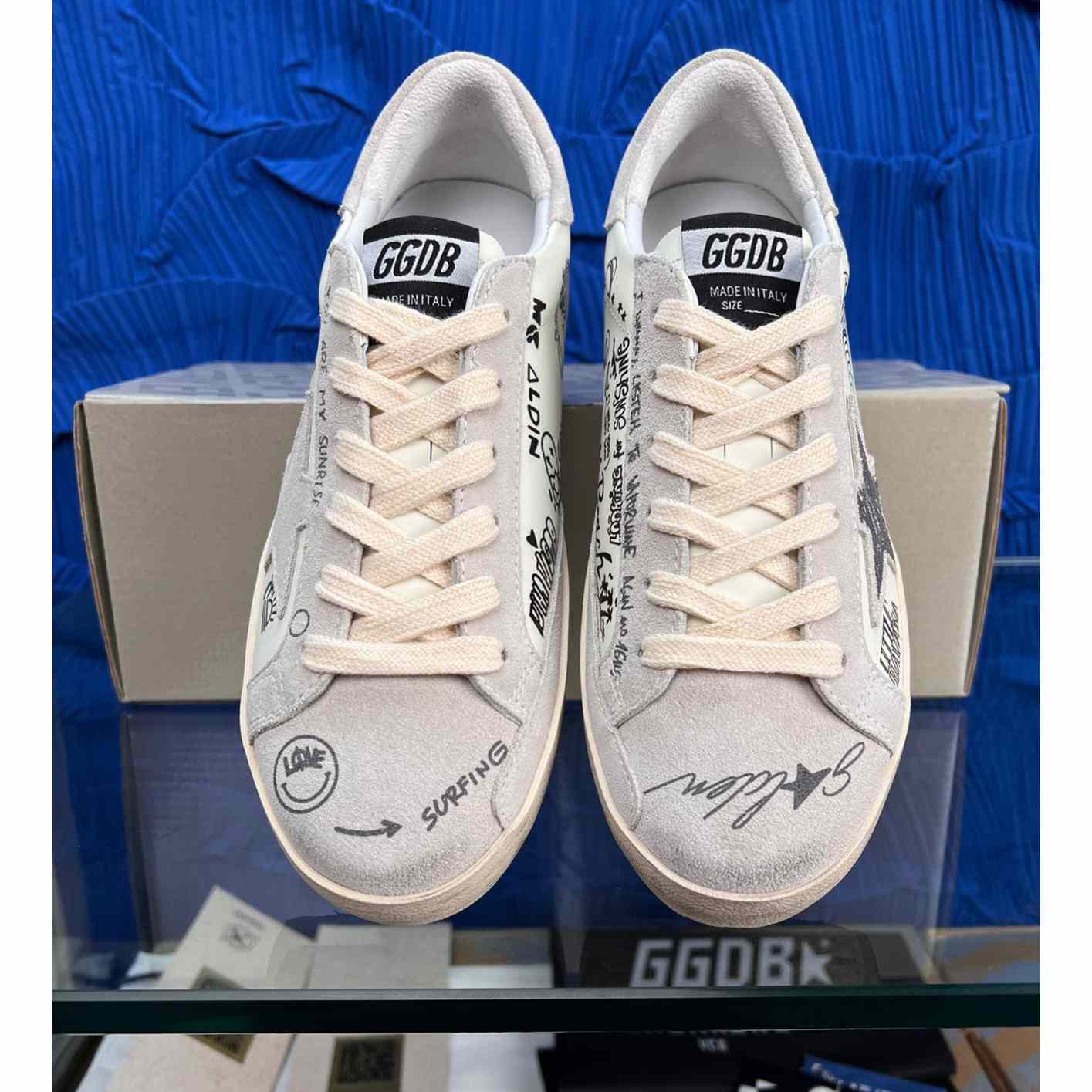 Golden Goose Super-Star Low-Up Sneakers - DopestKickz