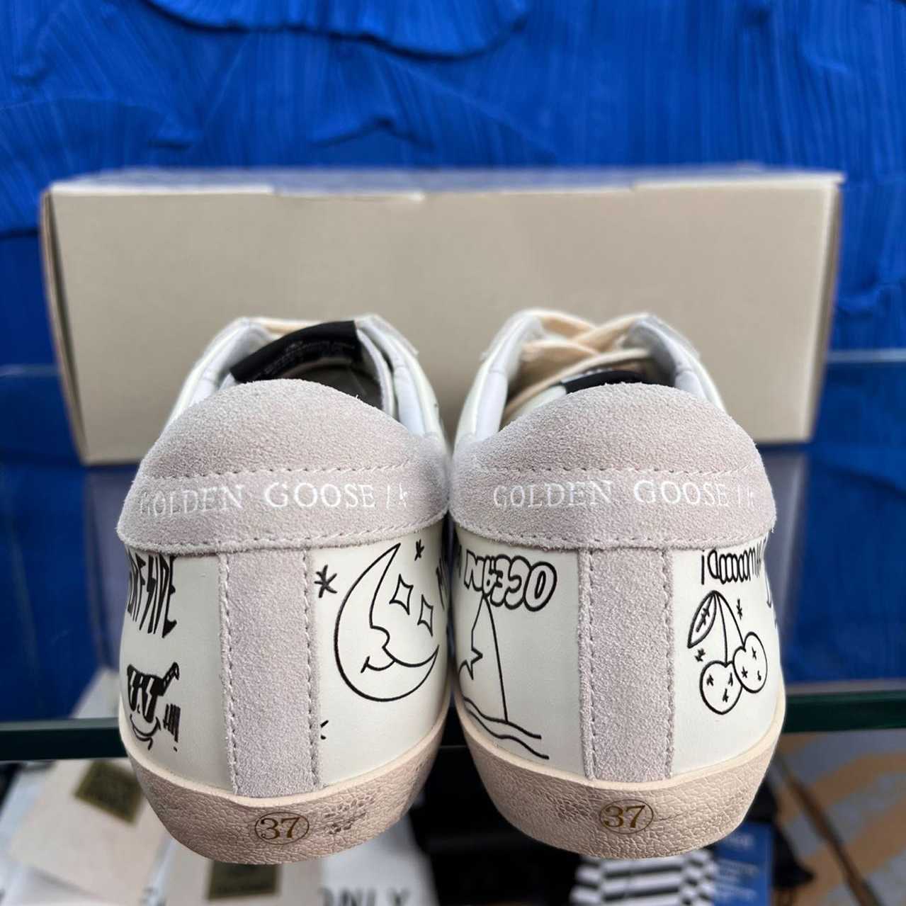 Golden Goose Super-Star Low-Up Sneakers - DopestKickz