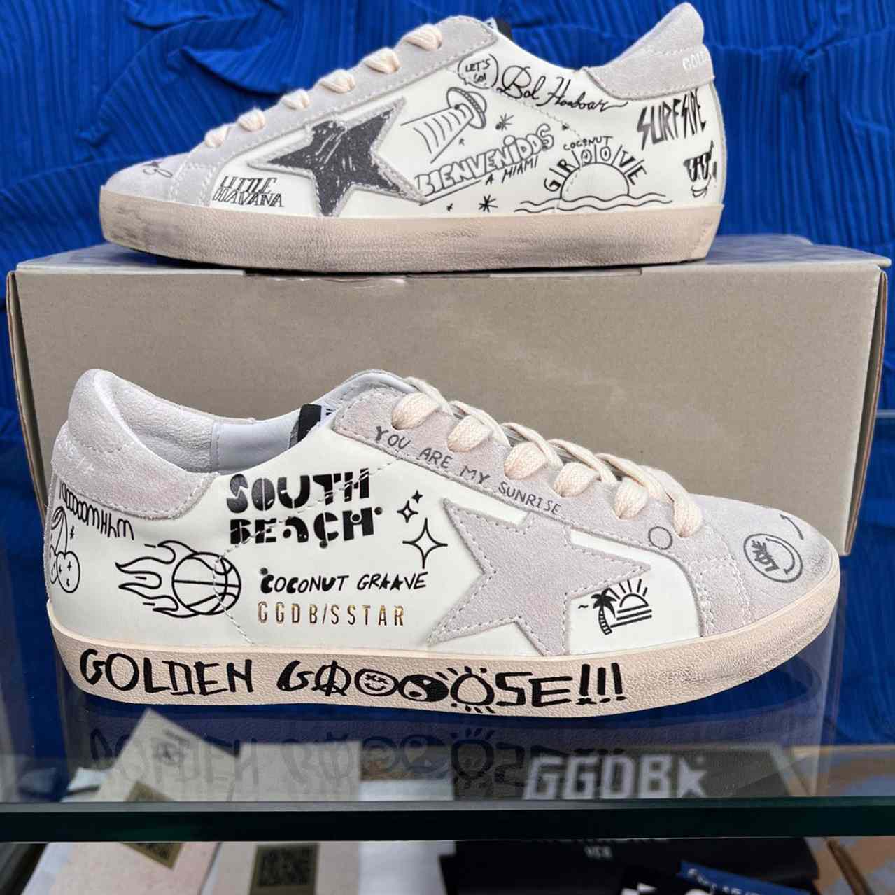 Golden Goose Super-Star Low-Up Sneakers - DopestKickz