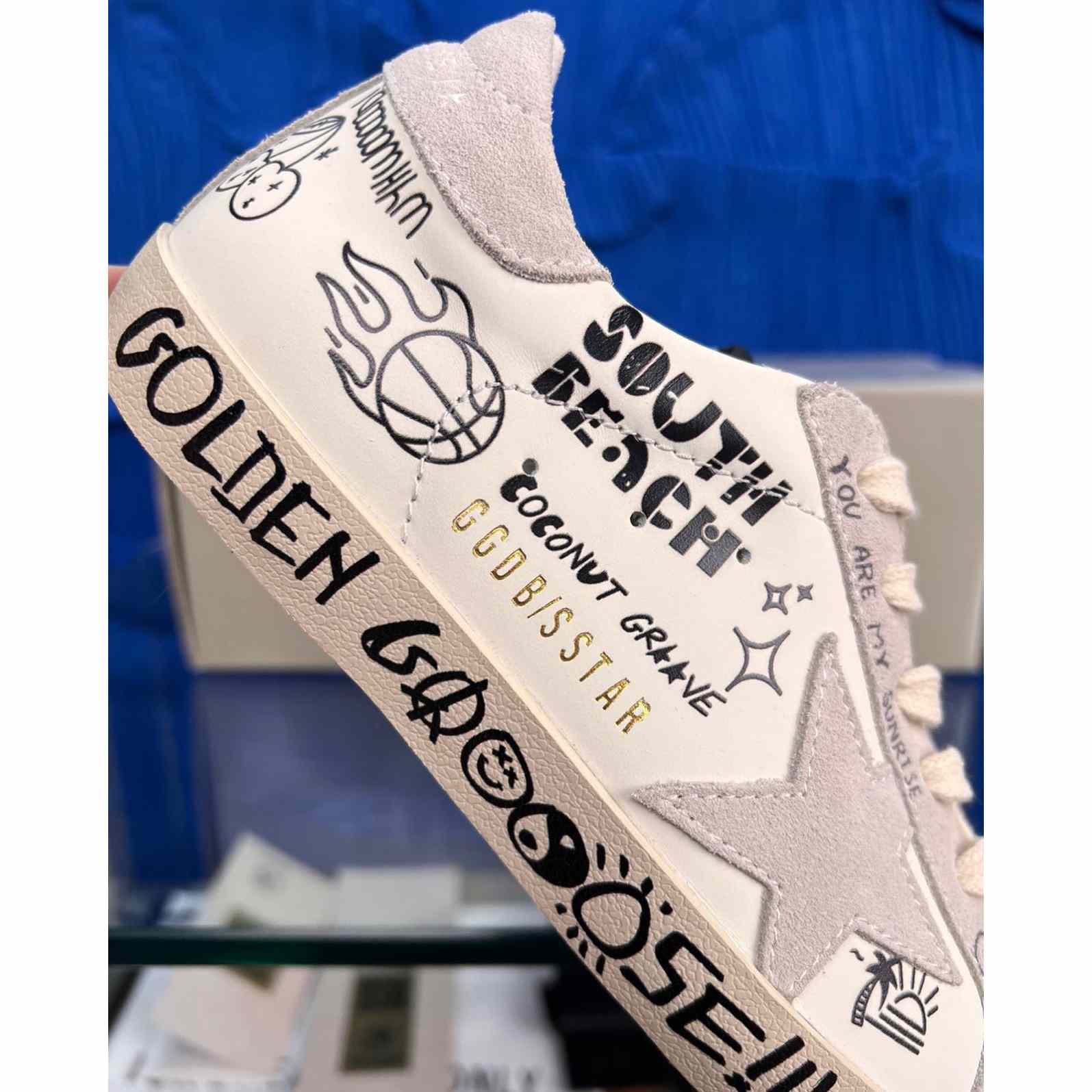 Golden Goose Super-Star Low-Up Sneakers - DopestKickz