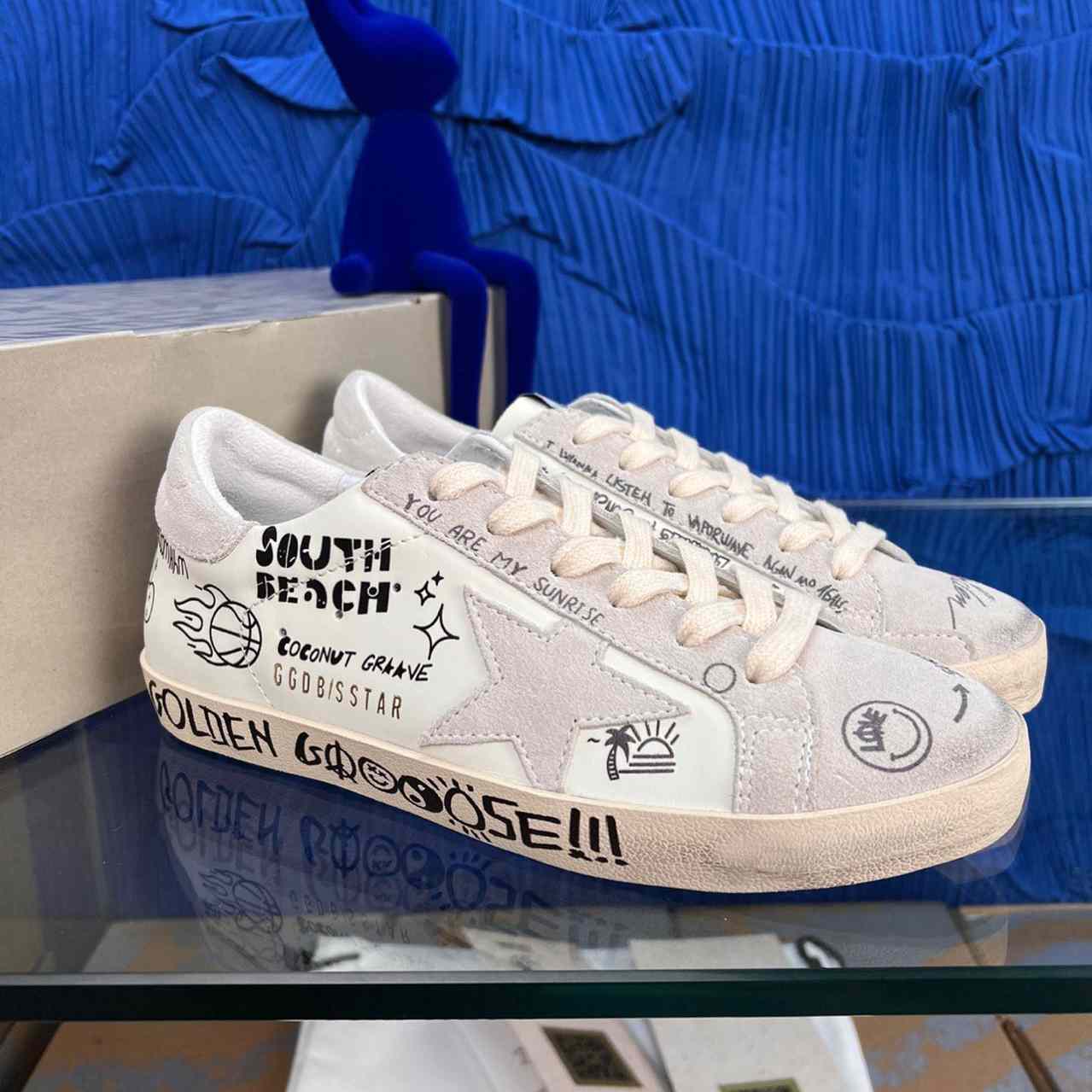 Golden Goose Super-Star Low-Up Sneakers - DopestKickz