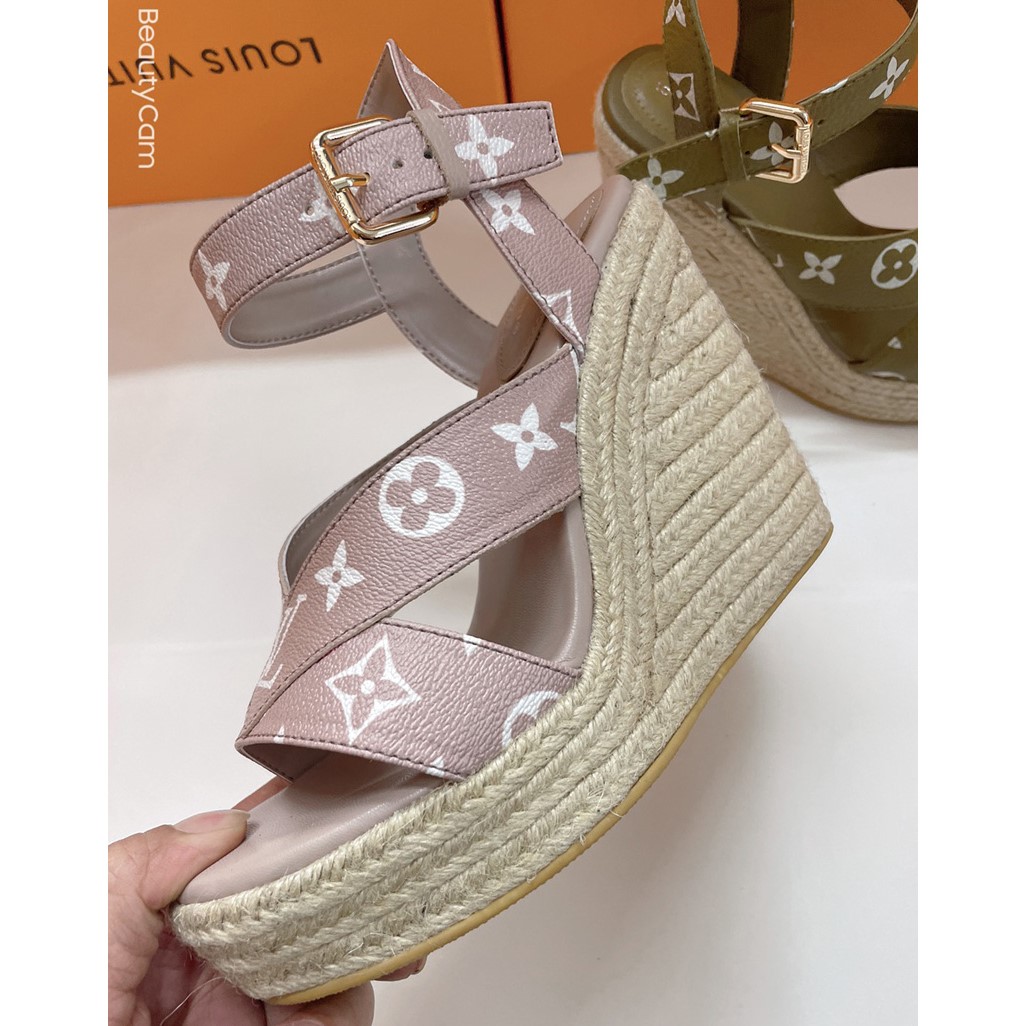 Louis Vuitton Starboard Wedge Sandal      1AA1G3 - DopestKickz