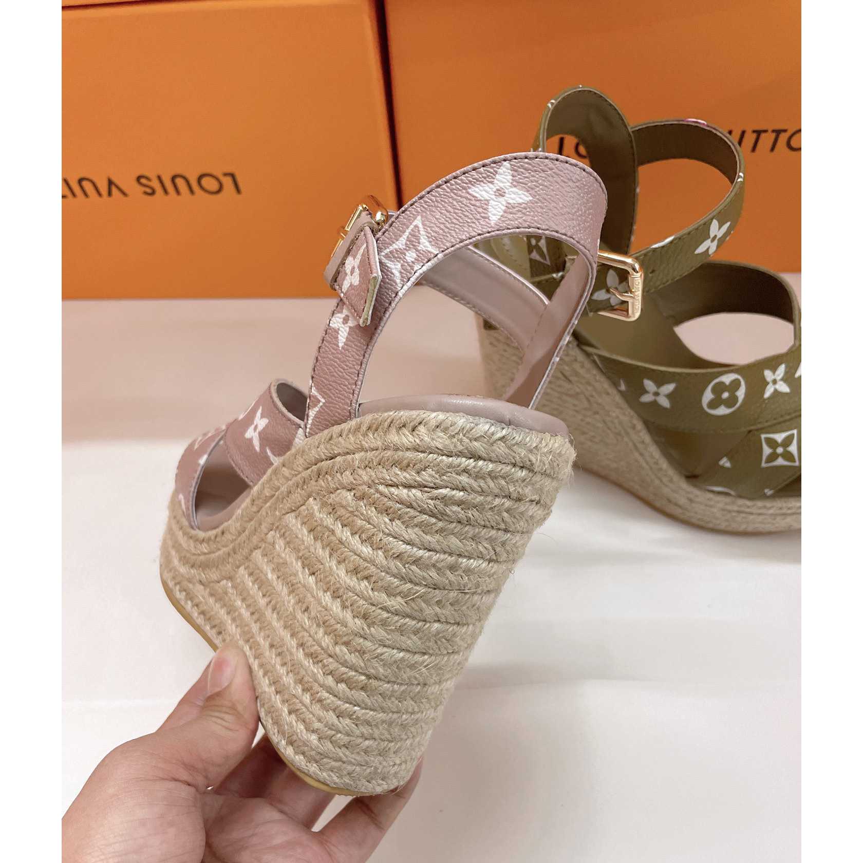 Louis Vuitton Starboard Wedge Sandal      1AA1G3 - DopestKickz