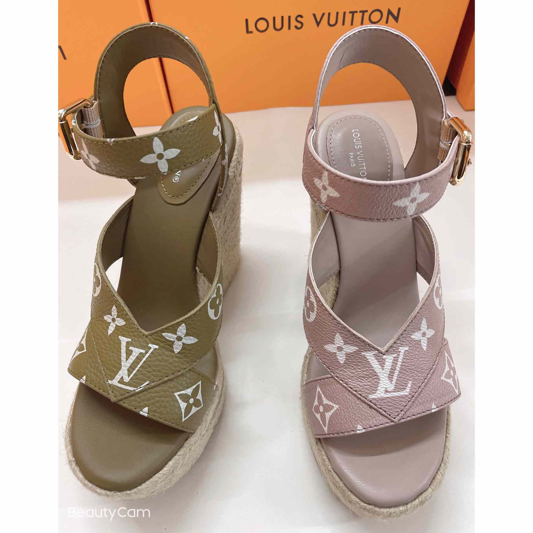 Louis Vuitton Starboard Wedge Sandal      1AA1G3 - DopestKickz