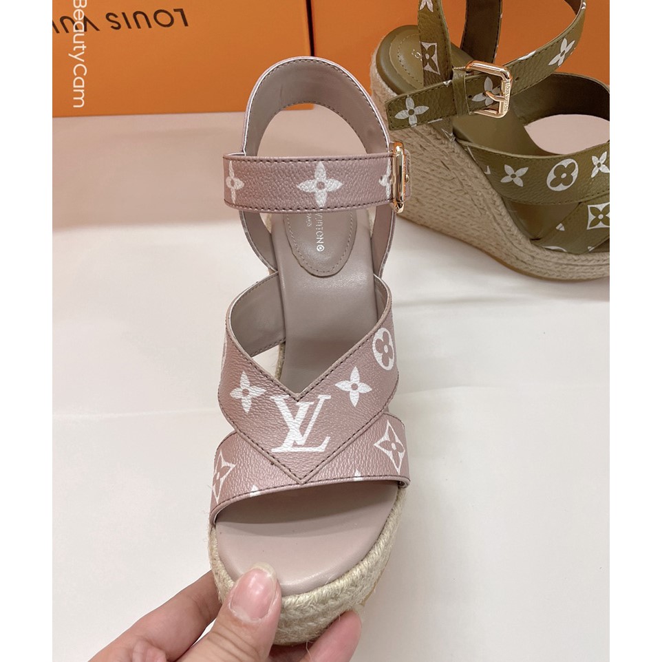 Louis Vuitton Starboard Wedge Sandal      1AA1G3 - DopestKickz