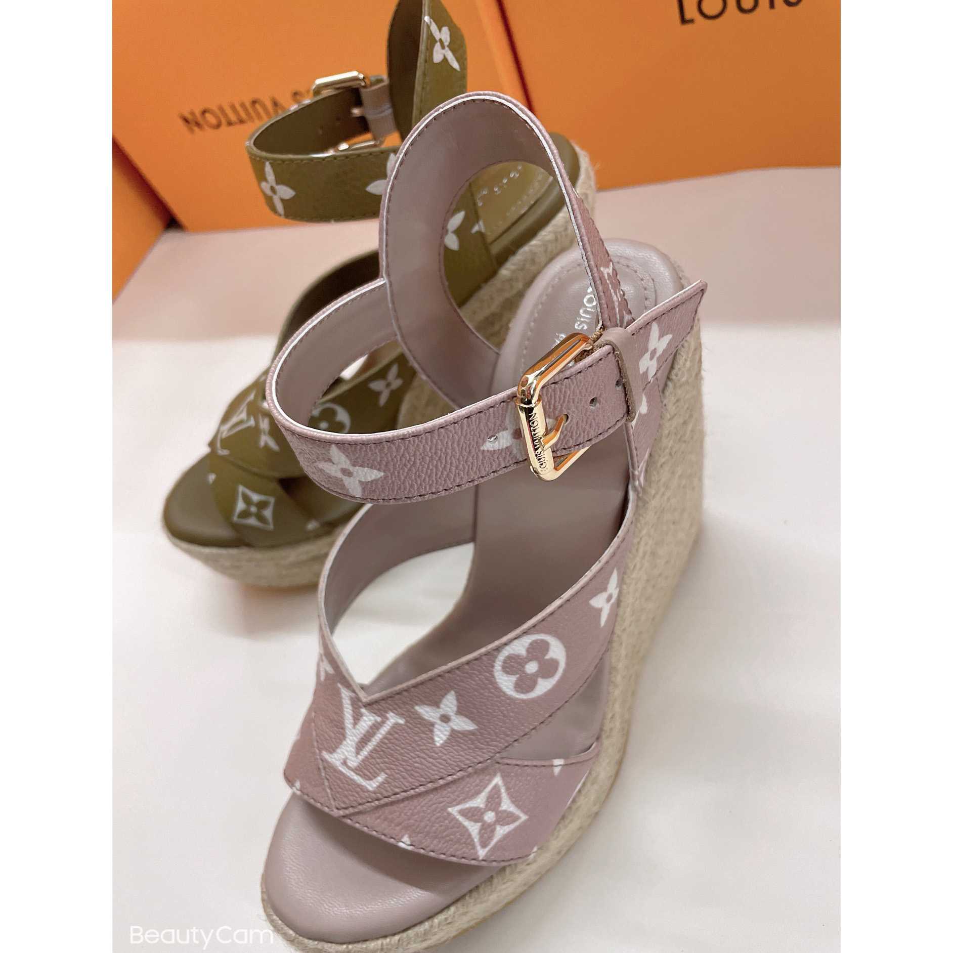 Louis Vuitton Starboard Wedge Sandal      1AA1G3 - DopestKickz