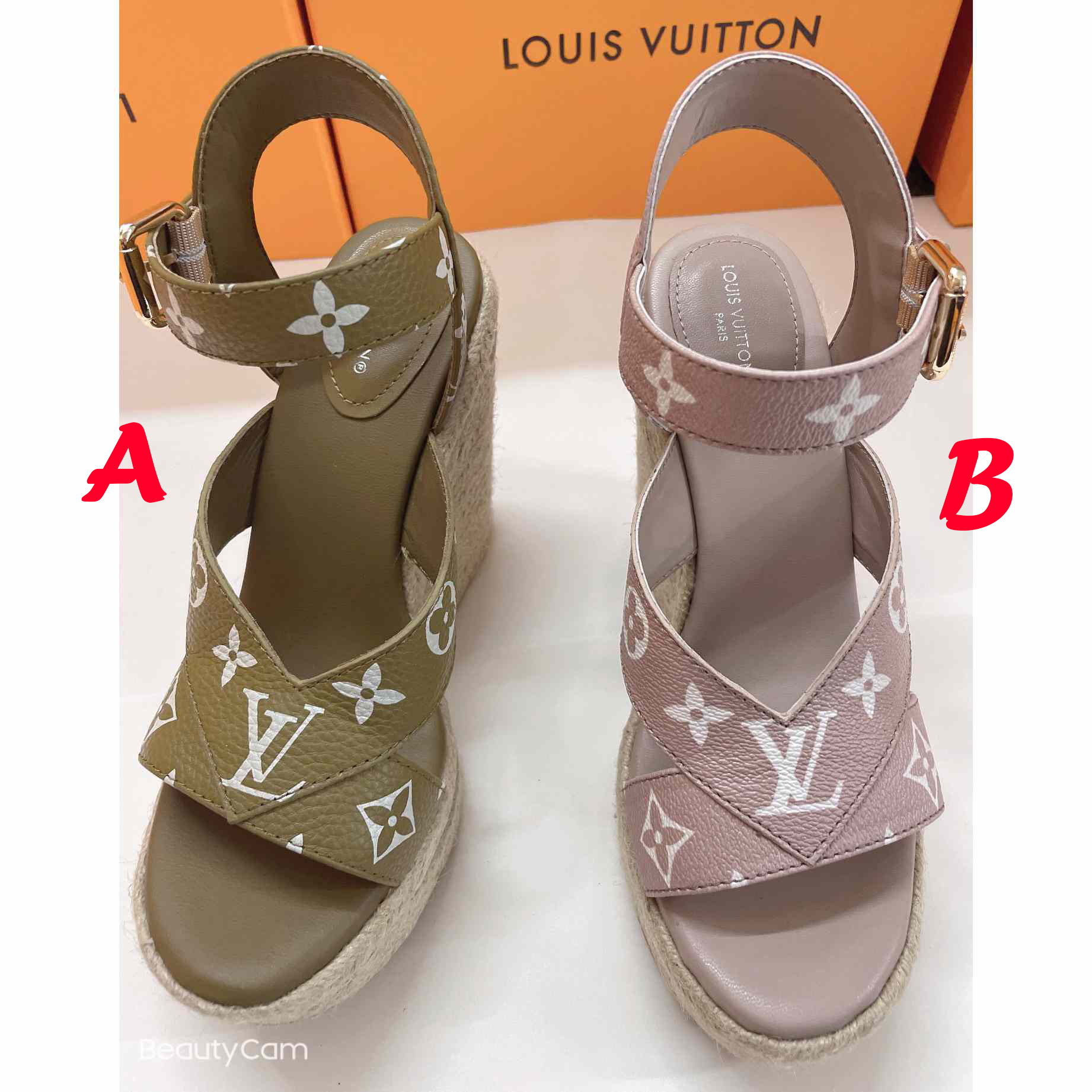 Louis Vuitton Starboard Wedge Sandal      1AA1G3 - DopestKickz