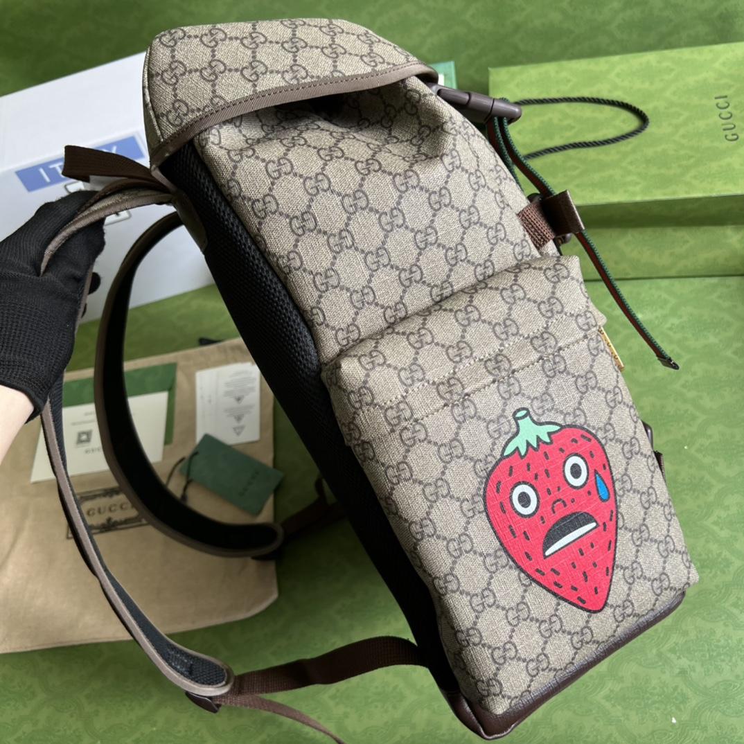 Gucci Cat Print Skateboard Backpack(34-42-16cm) - DopestKickz