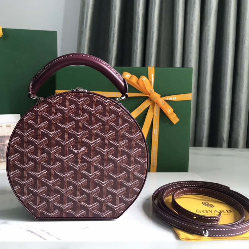 Goyard The Alto Hatbox Trunk Bag(18-16.5-7cm) - DopestKickz