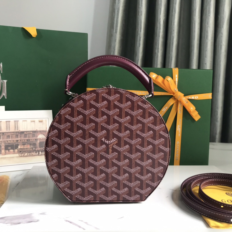 Goyard The Alto Hatbox Trunk Bag(18-16.5-7cm) - DopestKickz