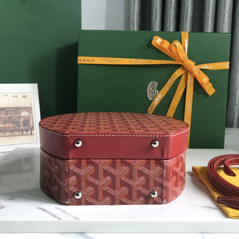 Goyard The Alto Hatbox Trunk Bag(18-16.5-7cm) - DopestKickz