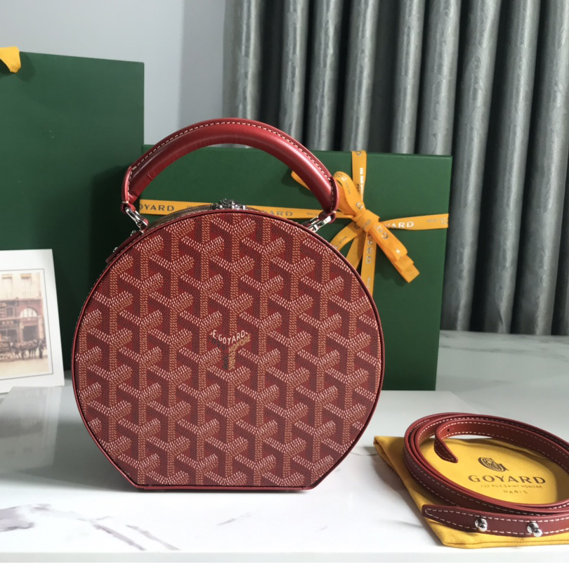 Goyard The Alto Hatbox Trunk Bag(18-16.5-7cm) - DopestKickz