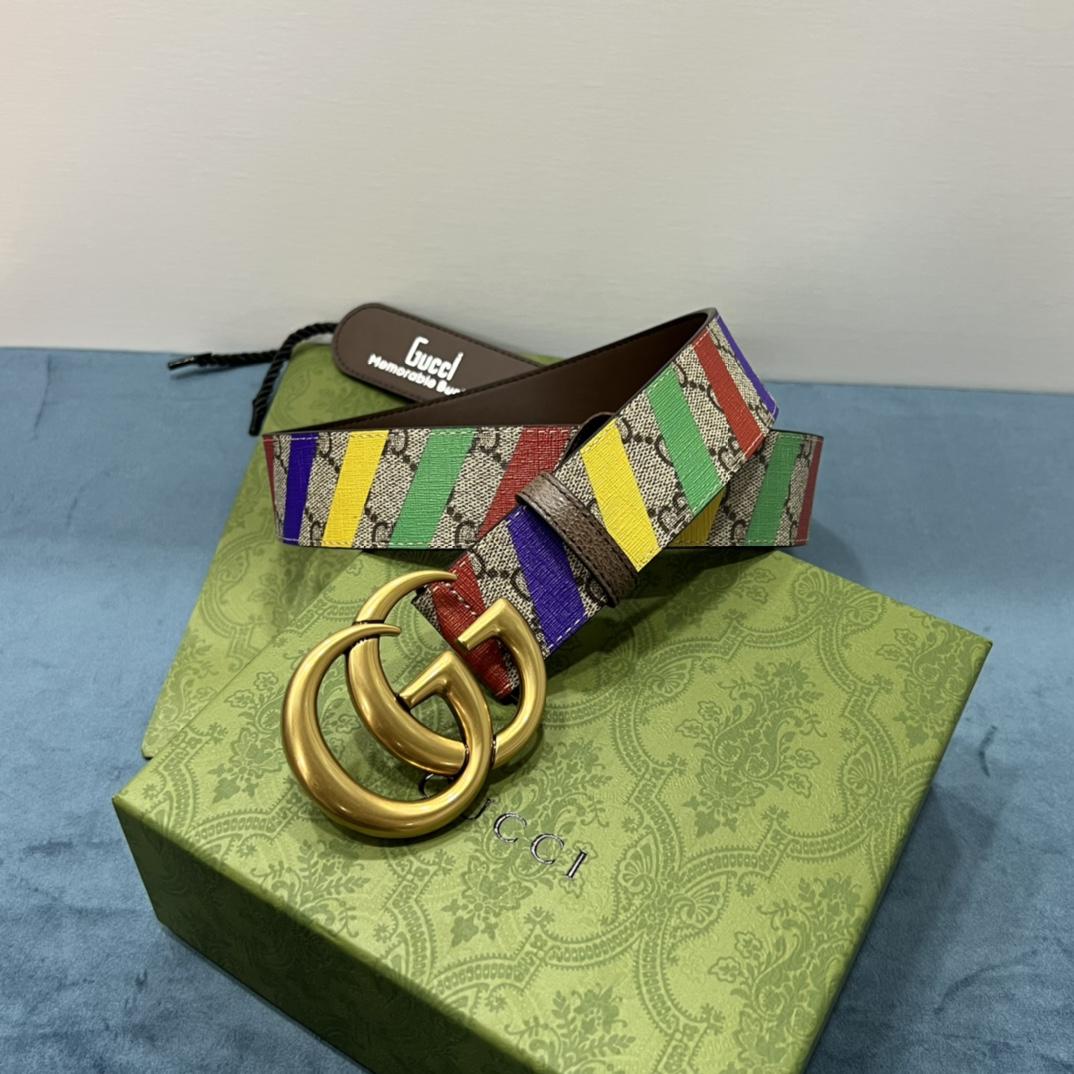 Gucci Criss-Cross Belt With Double G - DopestKickz