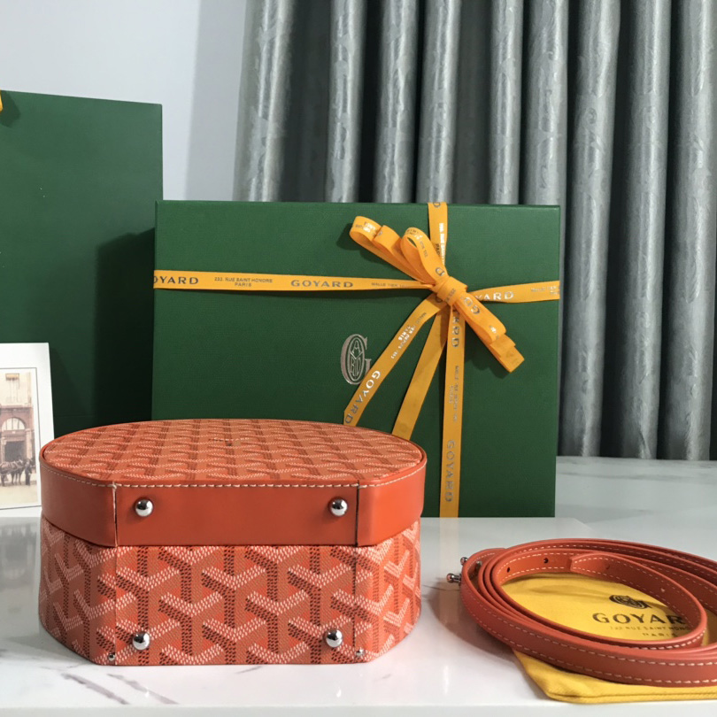 Goyard The Alto Hatbox Trunk Bag(18-16.5-7cm) - DopestKickz