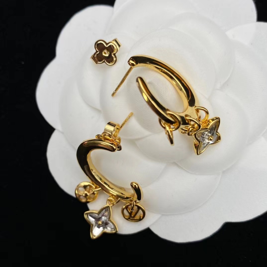 Louis Vuitton My Blooming Strass Earrings     M00604 - DopestKickz