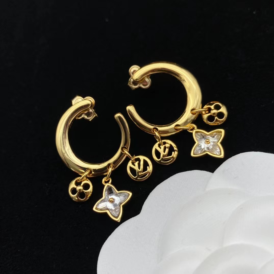 Louis Vuitton My Blooming Strass Earrings     M00604 - DopestKickz