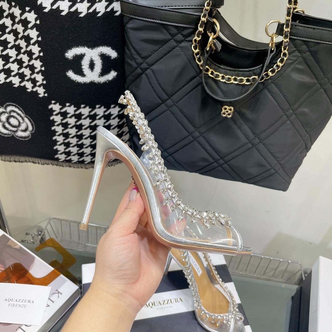 Aquazzura Temptation Crystal Sandal 105 - DopestKickz