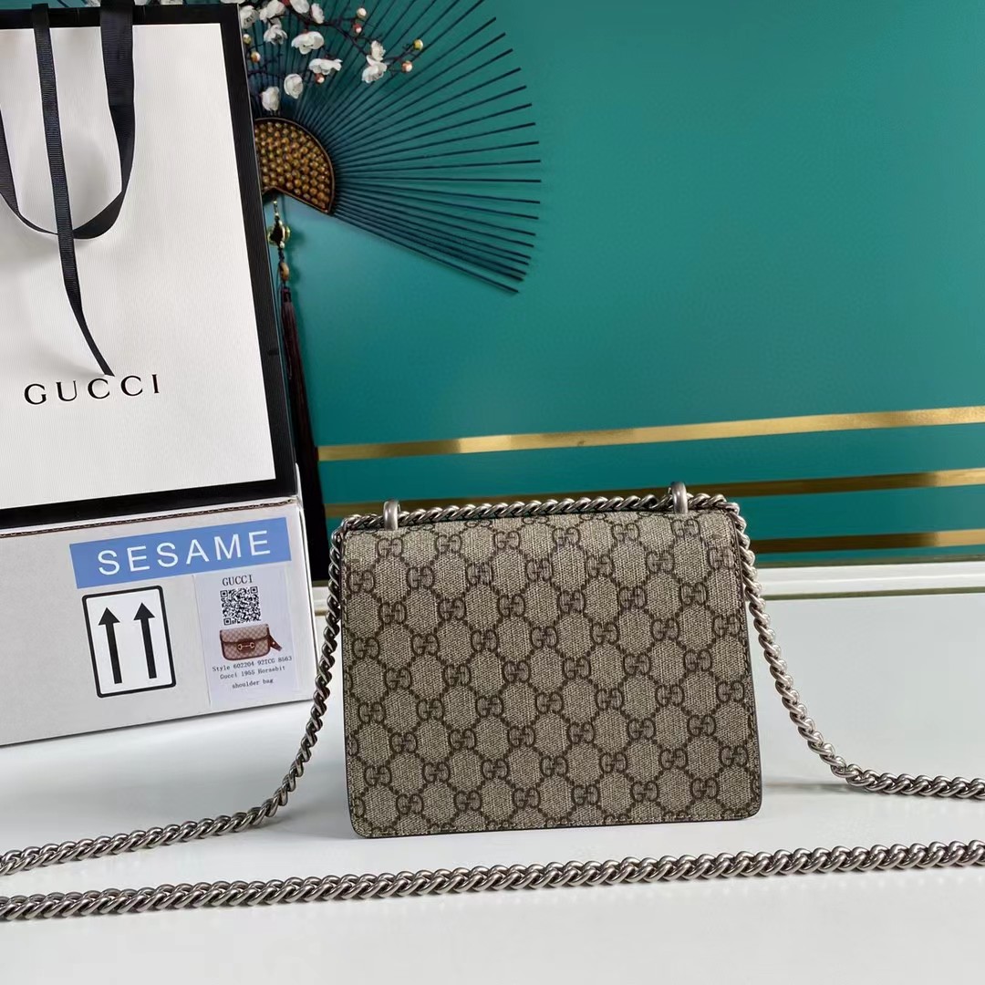 Gucci Dionysus GG Supreme Mini Bag(20-15.5-5cm) - DopestKickz