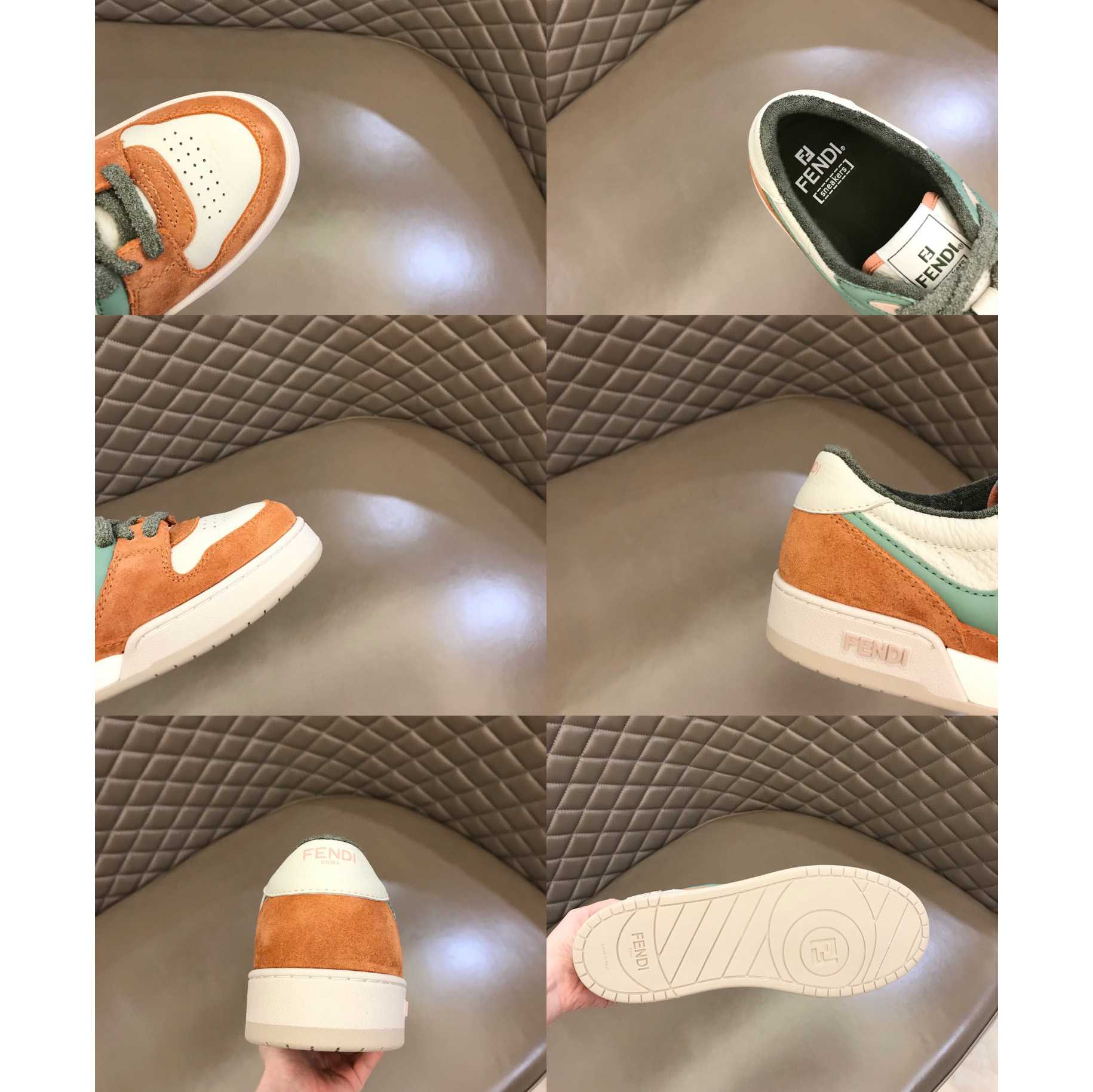 Fendi Amaranth Suede Low-Tops Sneakers  - DopestKickz