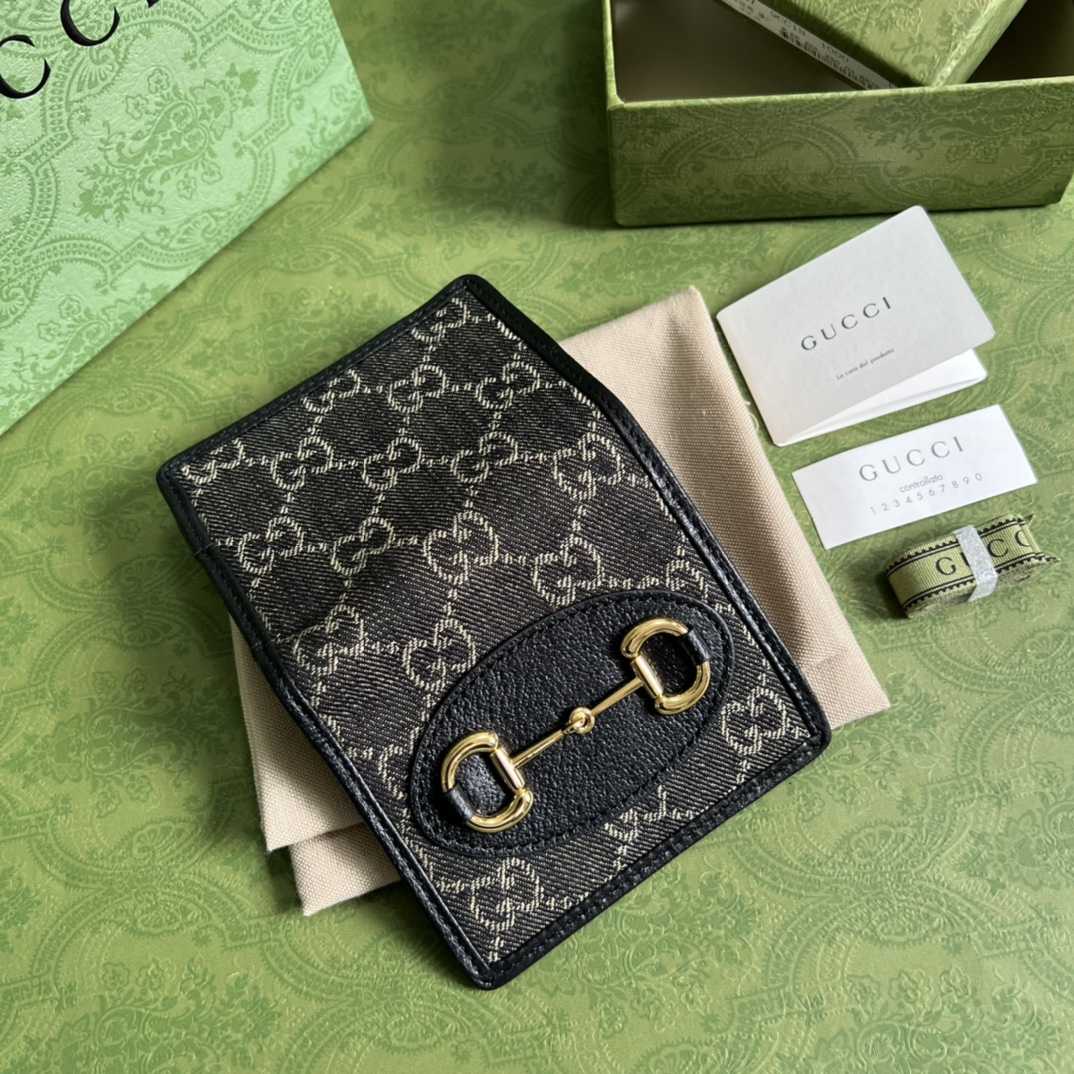 Gucci Horsebit 1955 Card Case Wallet(11-8.5-3cm)   621887 - DopestKickz