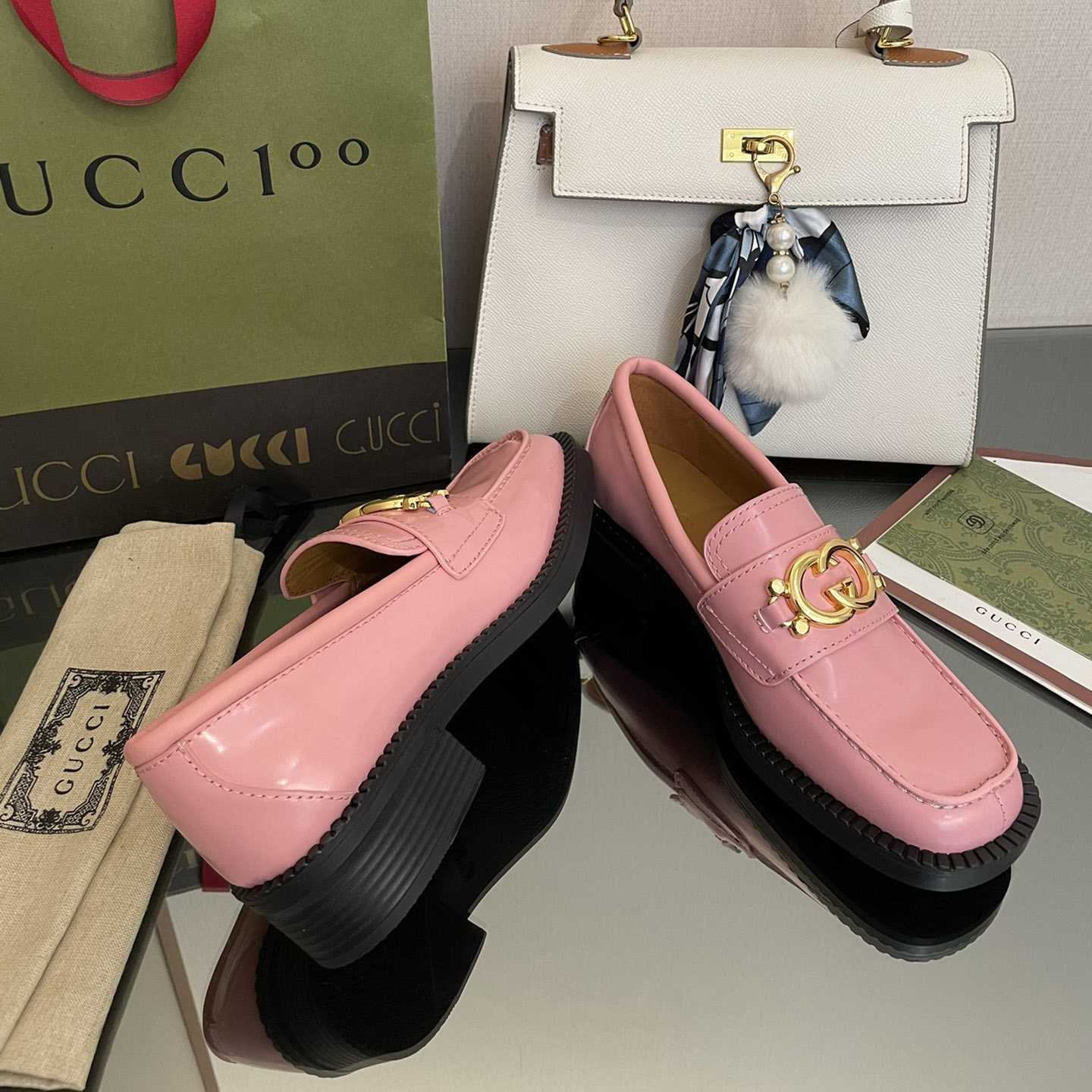 Gucci Women's Loafer With Interlocking G - DopestKickz