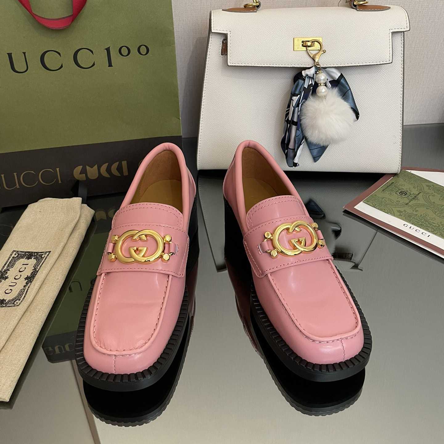 Gucci Women's Loafer With Interlocking G - DopestKickz