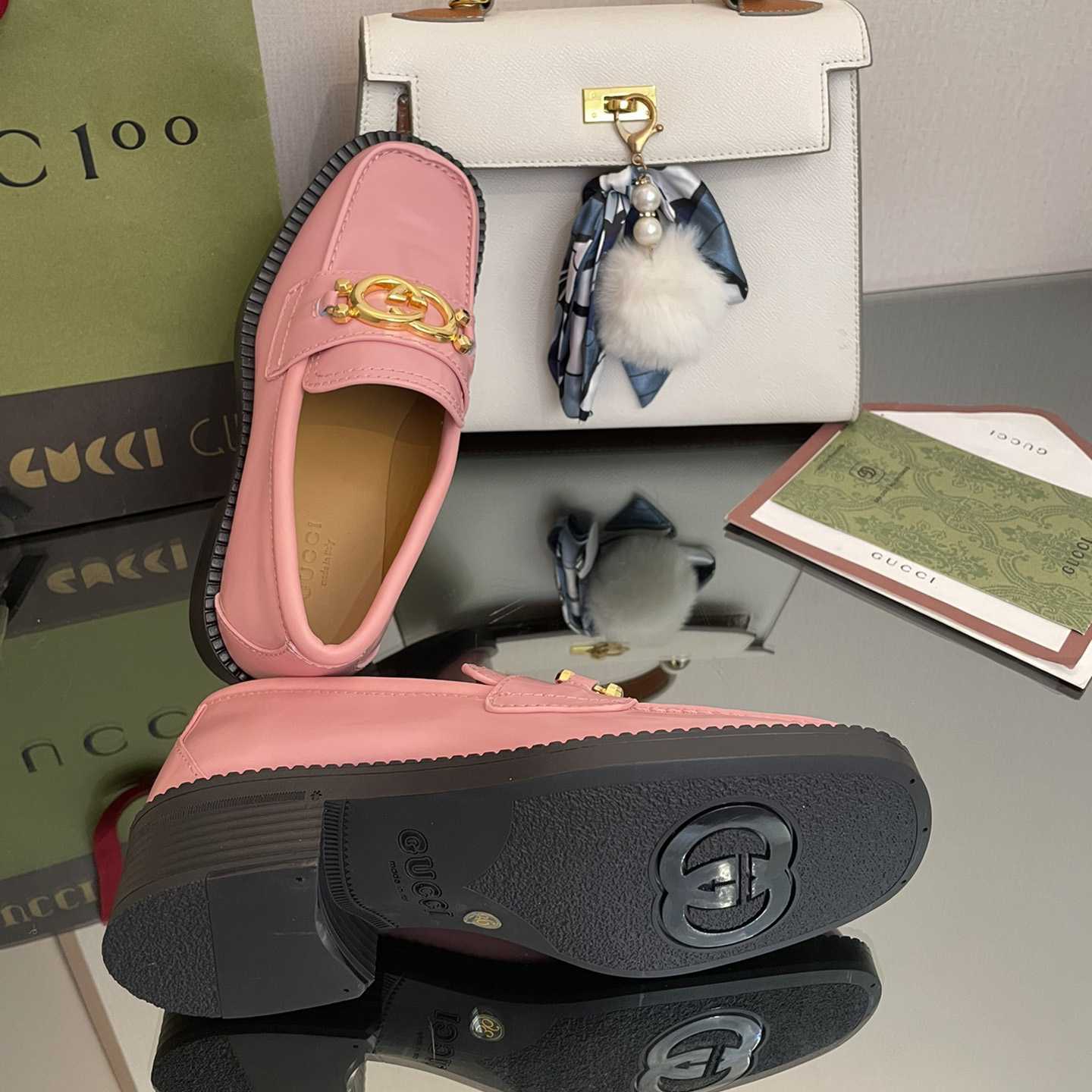 Gucci Women's Loafer With Interlocking G - DopestKickz