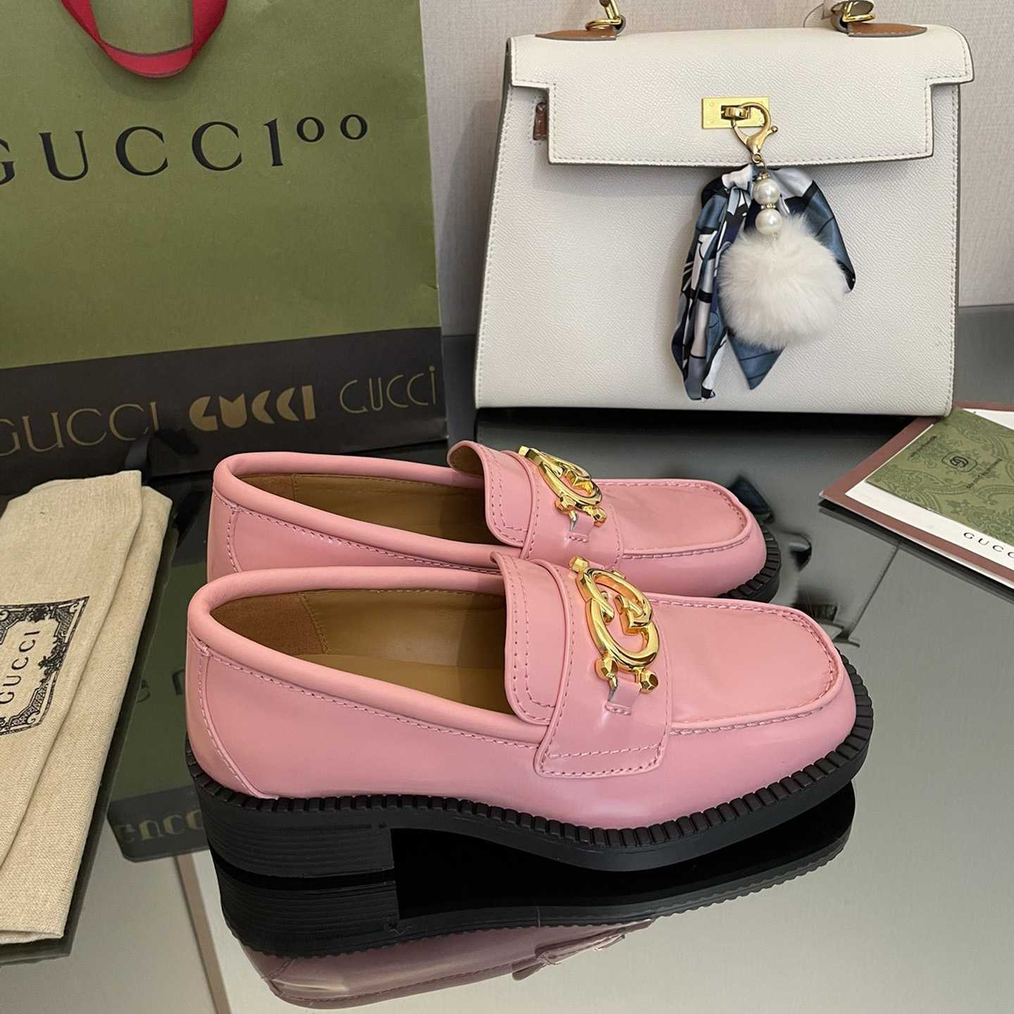 Gucci Women's Loafer With Interlocking G - DopestKickz