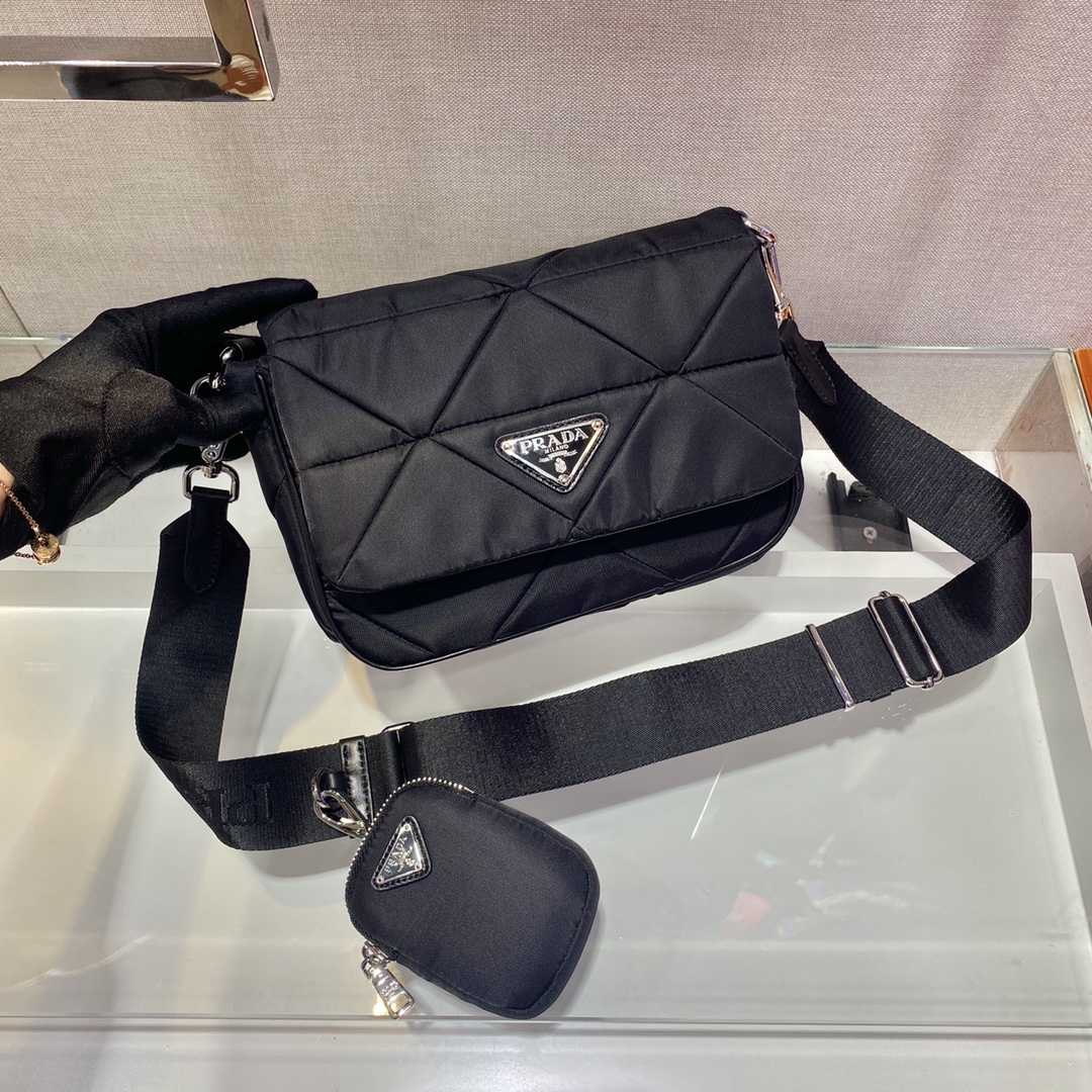 Prada System Nappa Leather Patchwork Bag(21-16-7cm) - DopestKickz