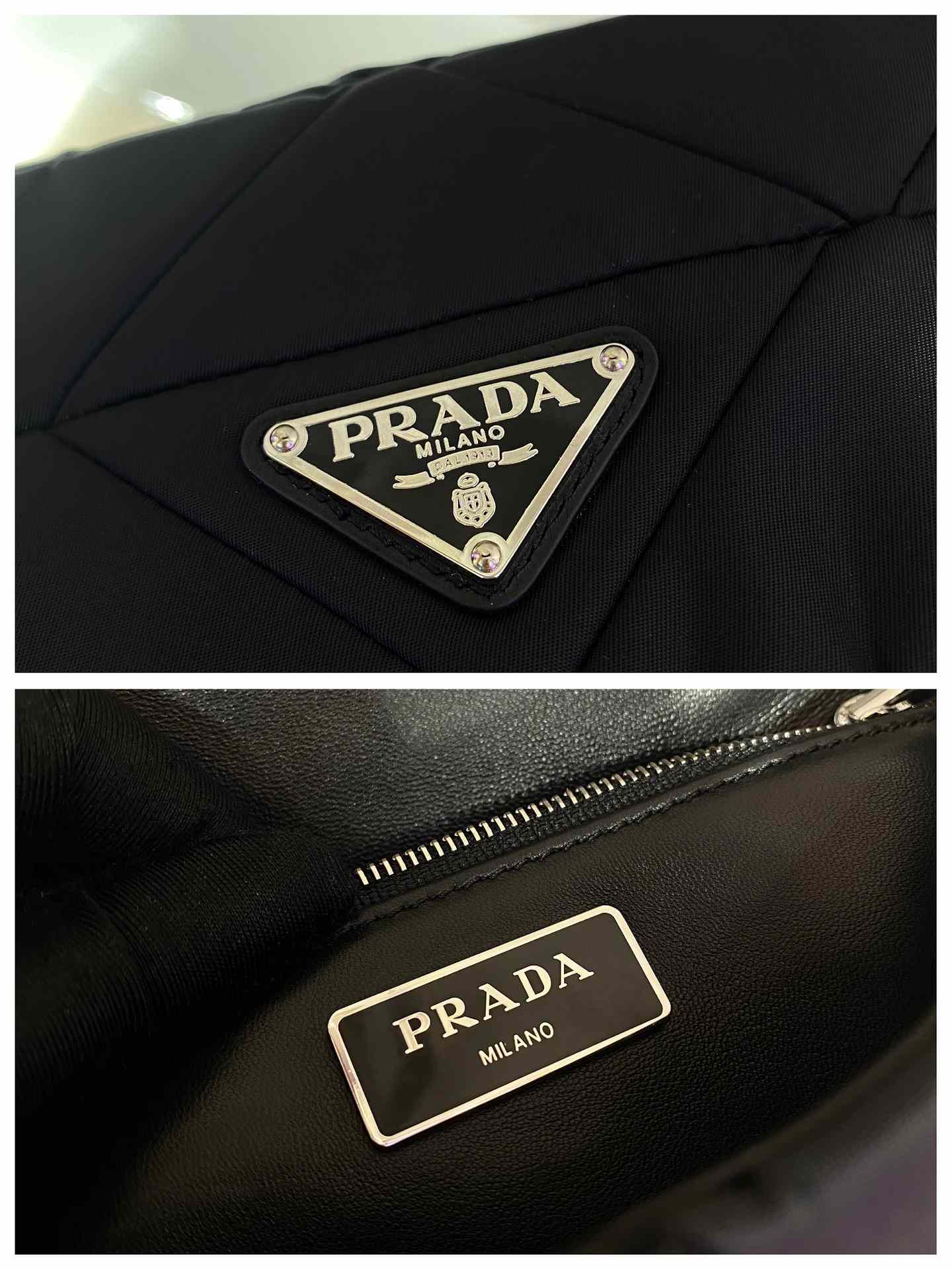 Prada System Nappa Leather Patchwork Bag(21-16-7cm) - DopestKickz