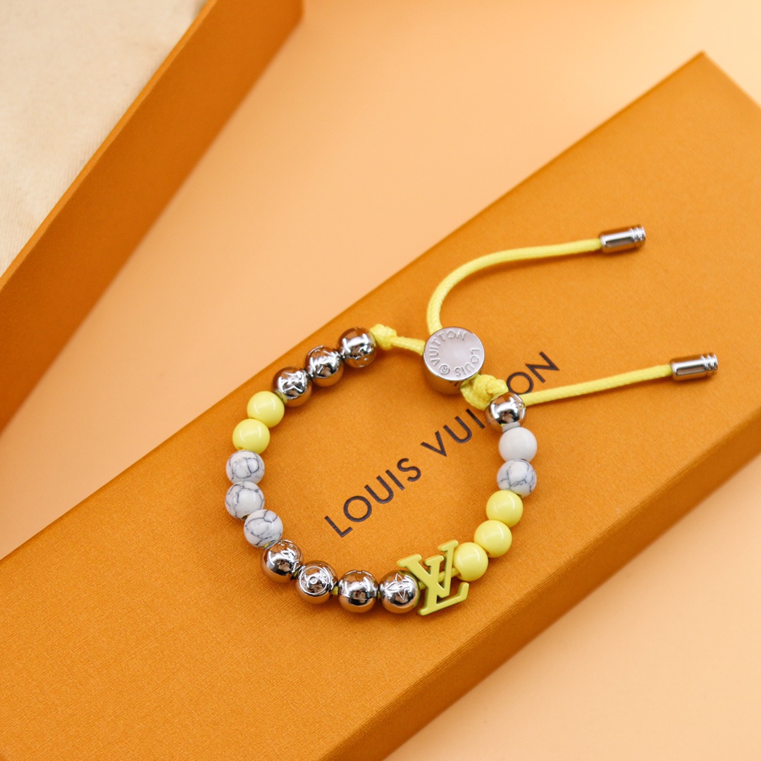 Louis Vuitton Monogram Beads Bracelet   M00510 - DopestKickz