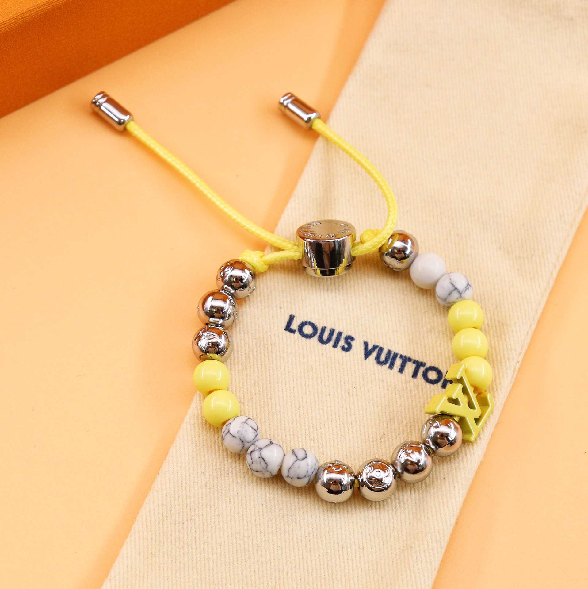 Louis Vuitton Monogram Beads Bracelet   M00510 - DopestKickz