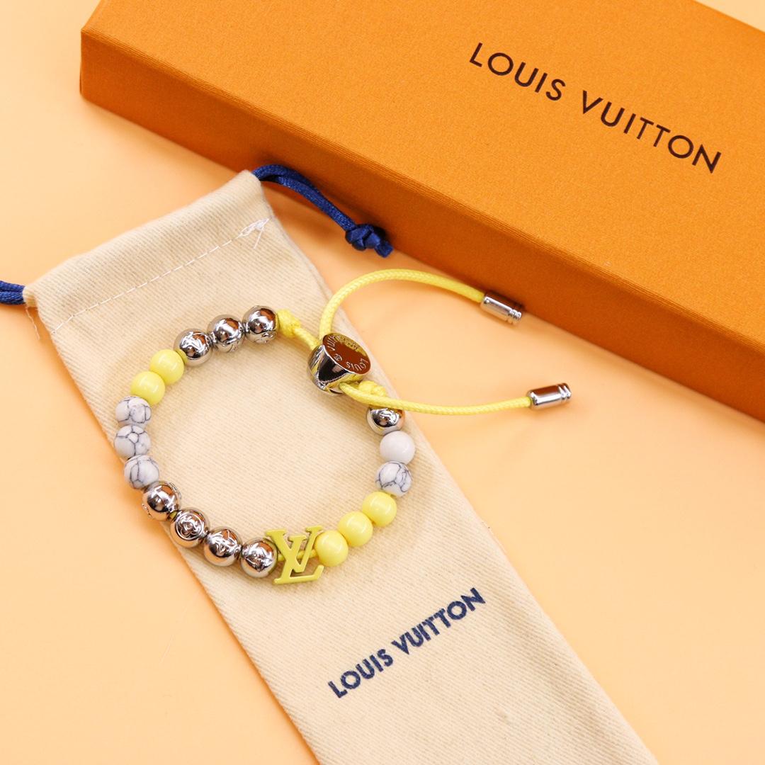 Louis Vuitton Monogram Beads Bracelet   M00510 - DopestKickz