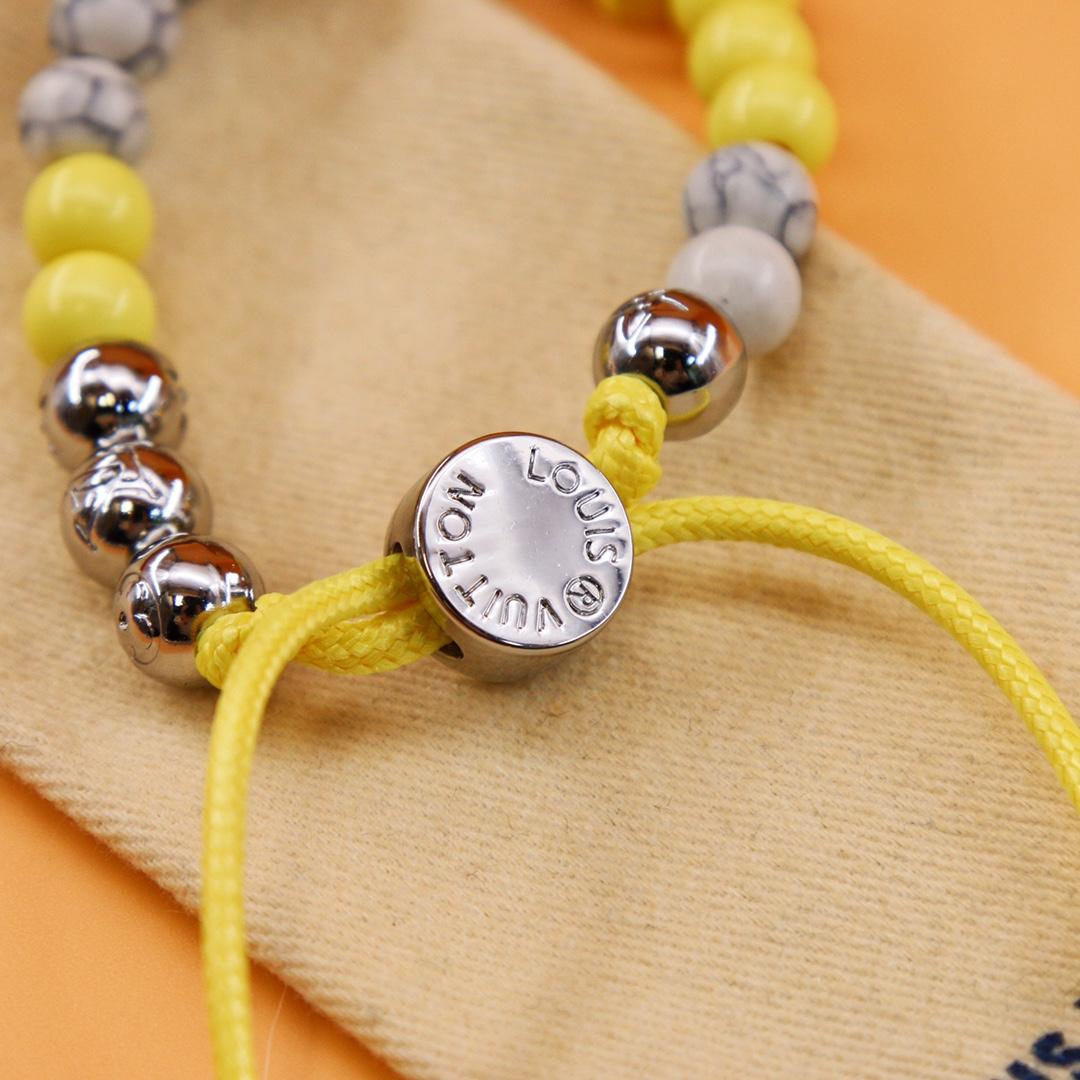 Louis Vuitton Monogram Beads Bracelet   M00510 - DopestKickz