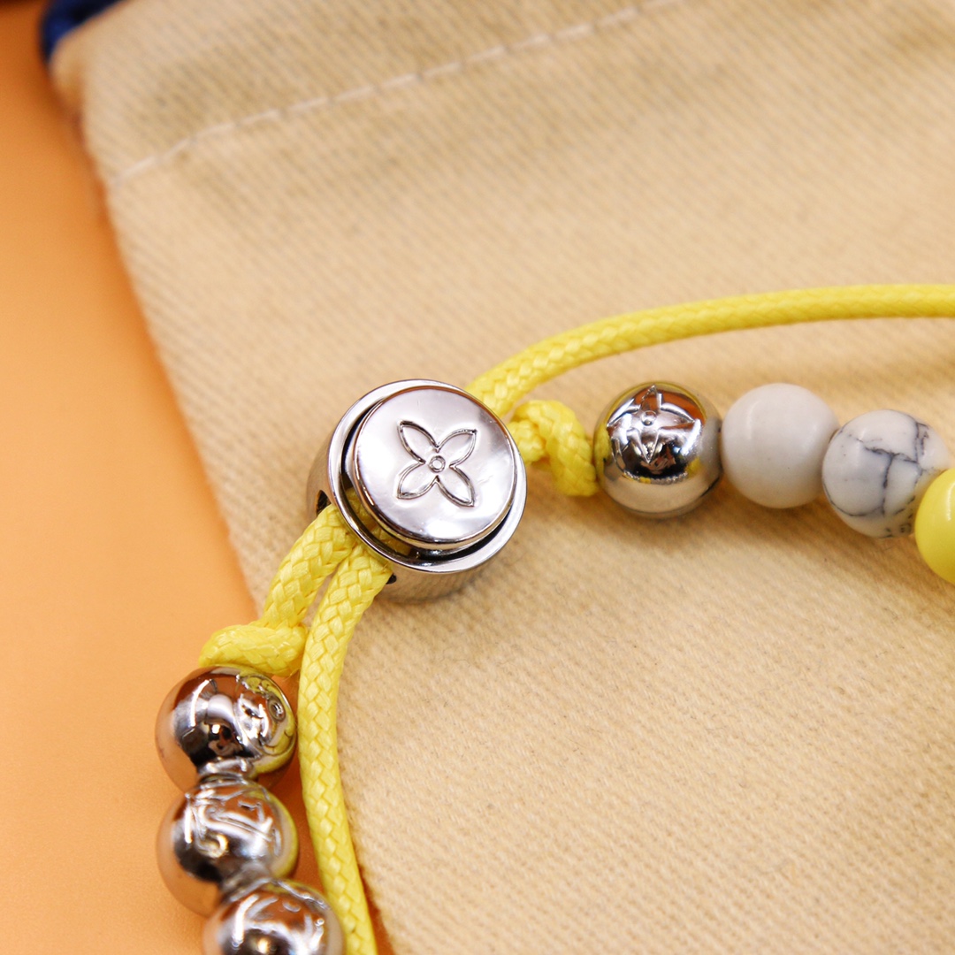 Louis Vuitton Monogram Beads Bracelet   M00510 - DopestKickz